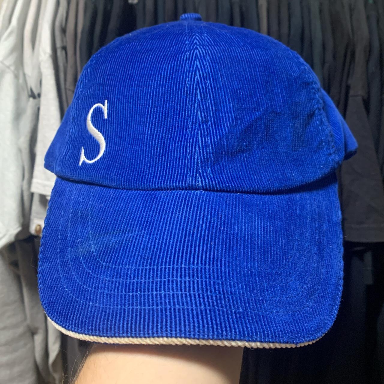 Vintage 90's Gear ! Blue Corduroy Embroidered S... - Depop