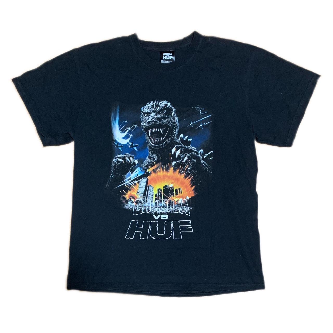 関税送料込♪HUF/GODZILLA BAR LOGO SS TEE HUF ハフ Tシャツ GODZILLA TT S/S TEE 半袖 カットソー