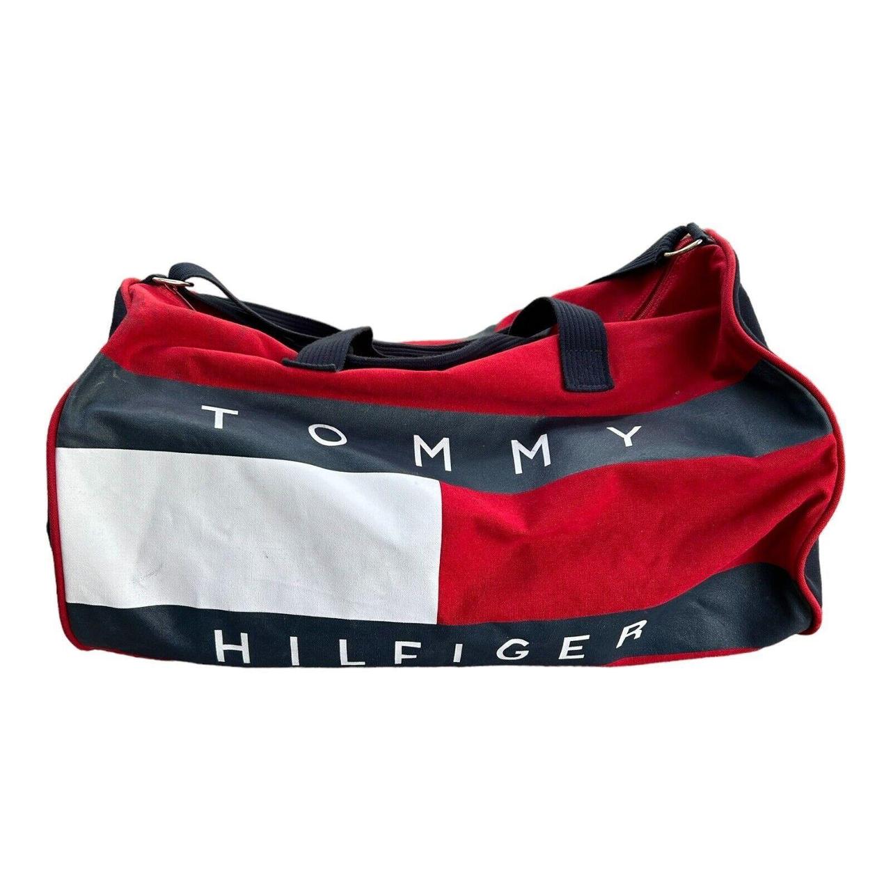 Vintage Tommy Hilfiger Bag Duffle 90s Backpack Flag... - Depop