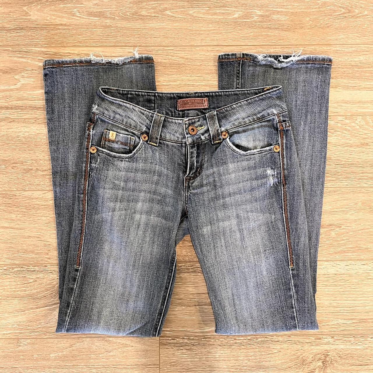 Women's Blue and Brown Jeans Depop