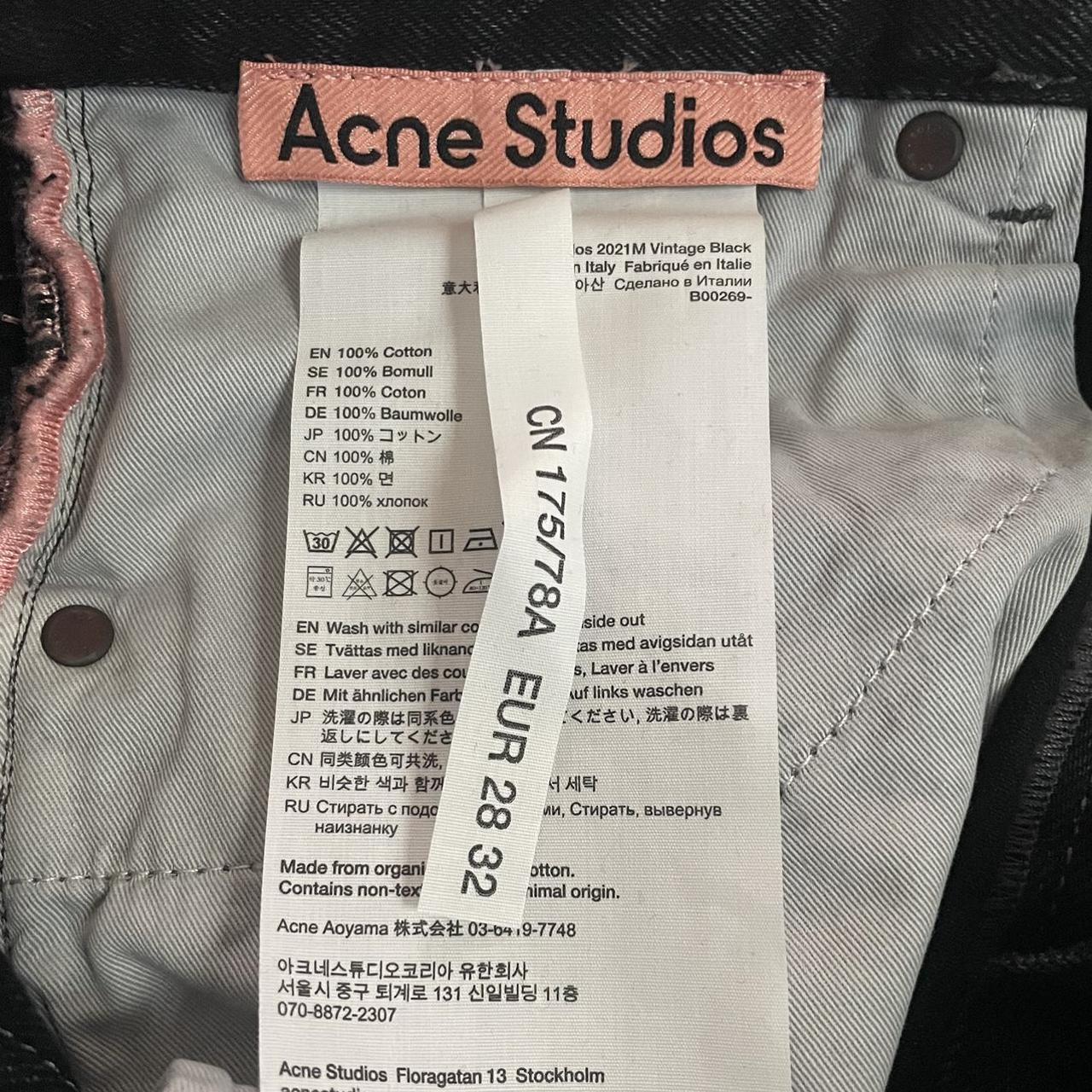 Acne Studios 2021m Black Loose Jeans. Brand new and...