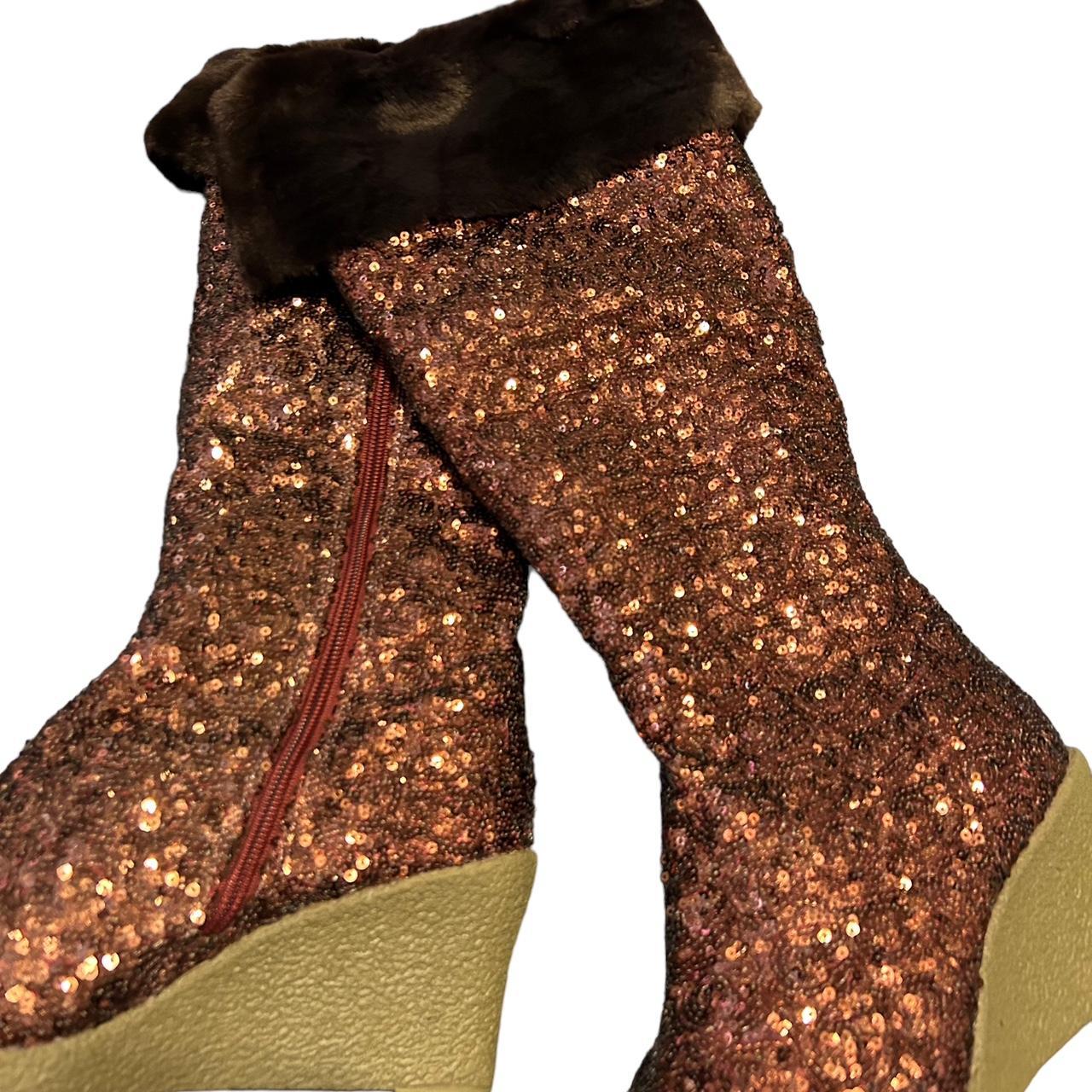 Joan boyce sequin on sale boots