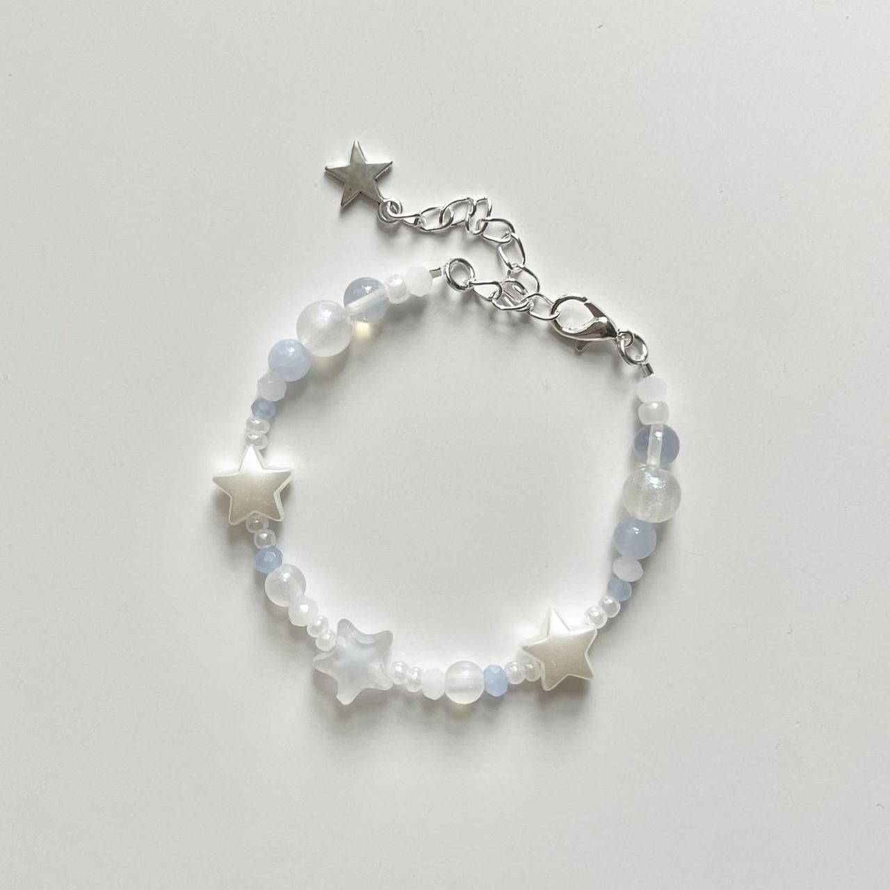 pearl star bracelet ⋆˙ ♡ • handmade adjustable... - Depop