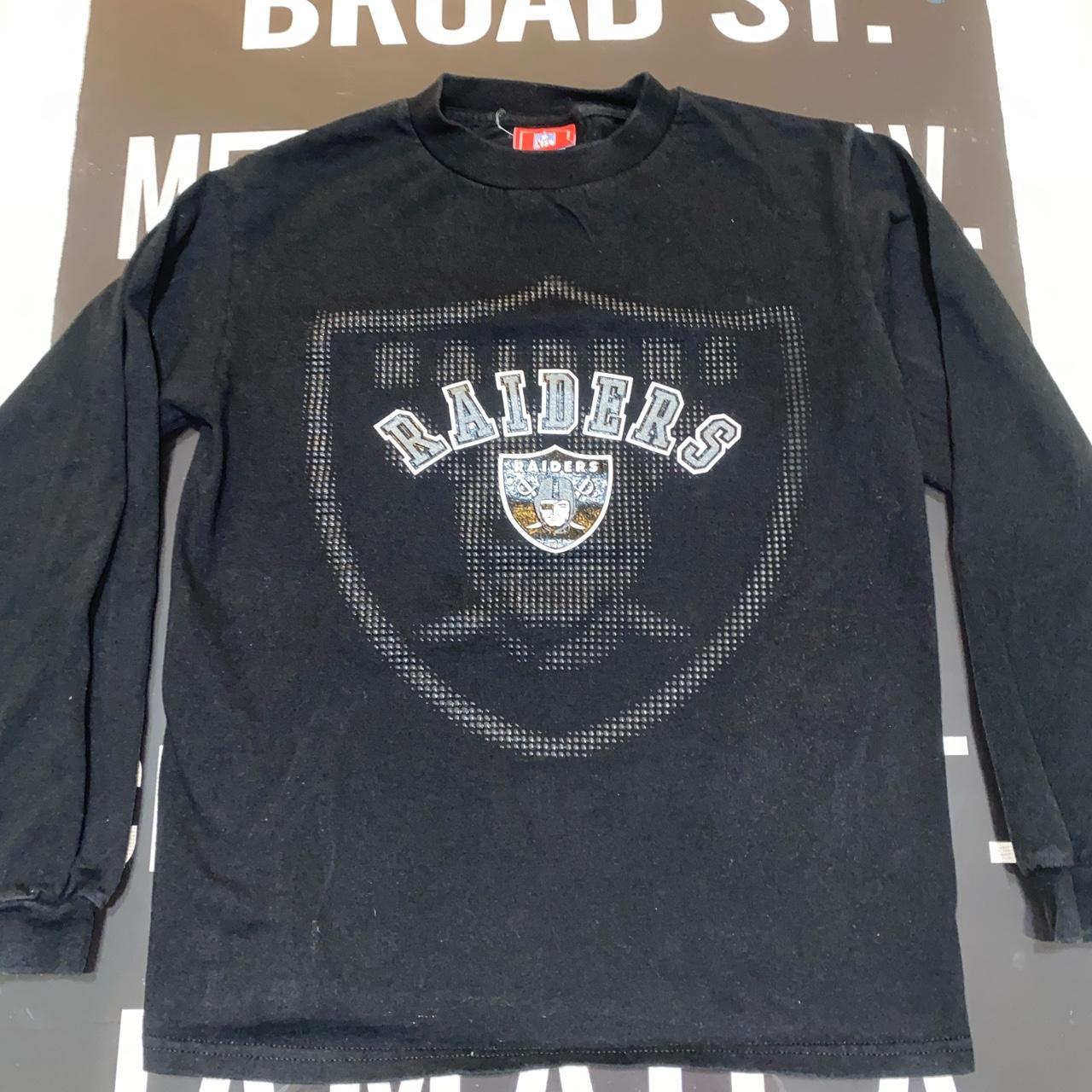 Vintage Oakland Raiders Long Sleeve Shirt on Lee - Depop