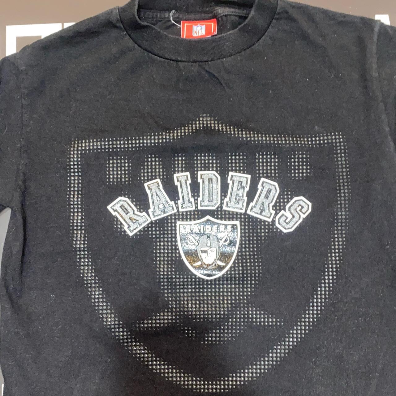 Vintage Style Oakland Raiders Long Sleeve Spell Out - Depop