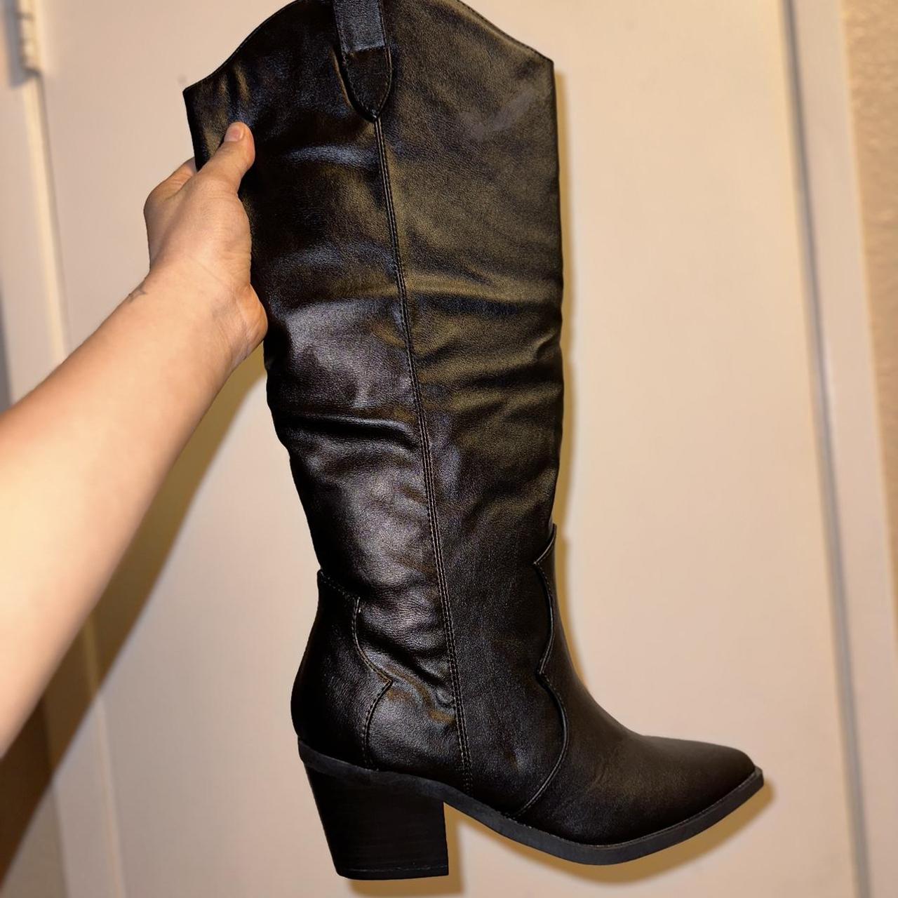 Rosanne Western CowGirl Boots in Black