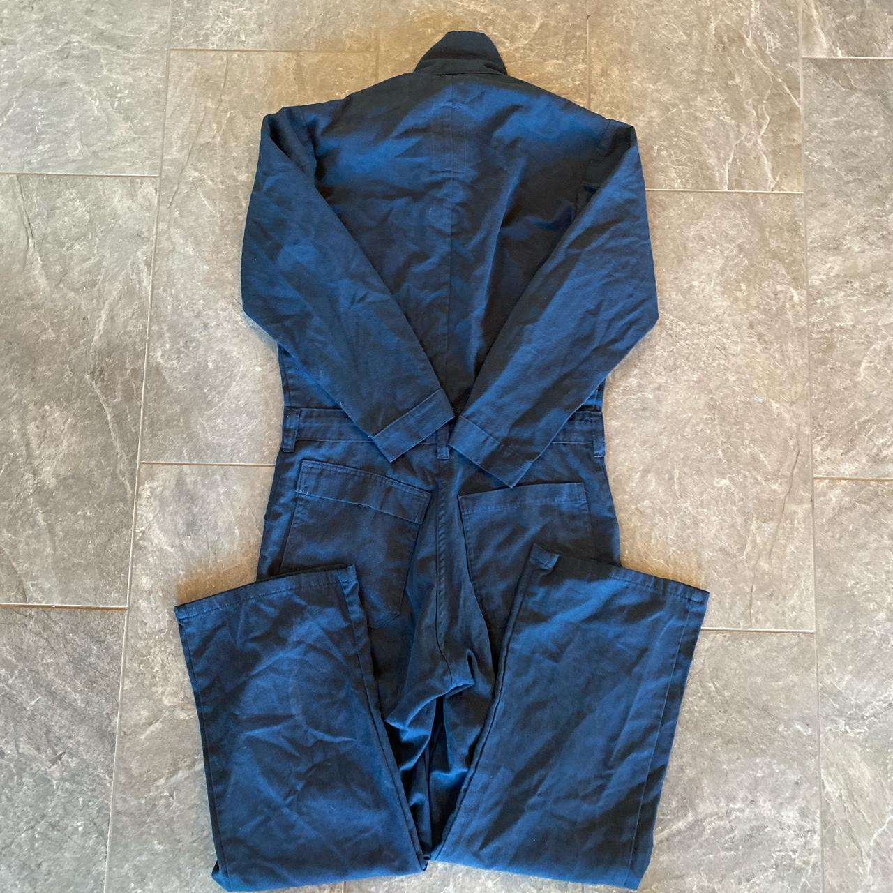 Coveralls overalls work fire resistant navy blue zip... Depop