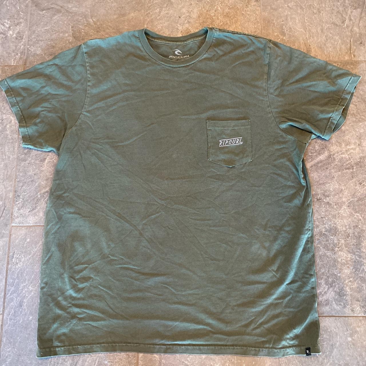 Rip Curl Men's Khaki T-shirt | Depop