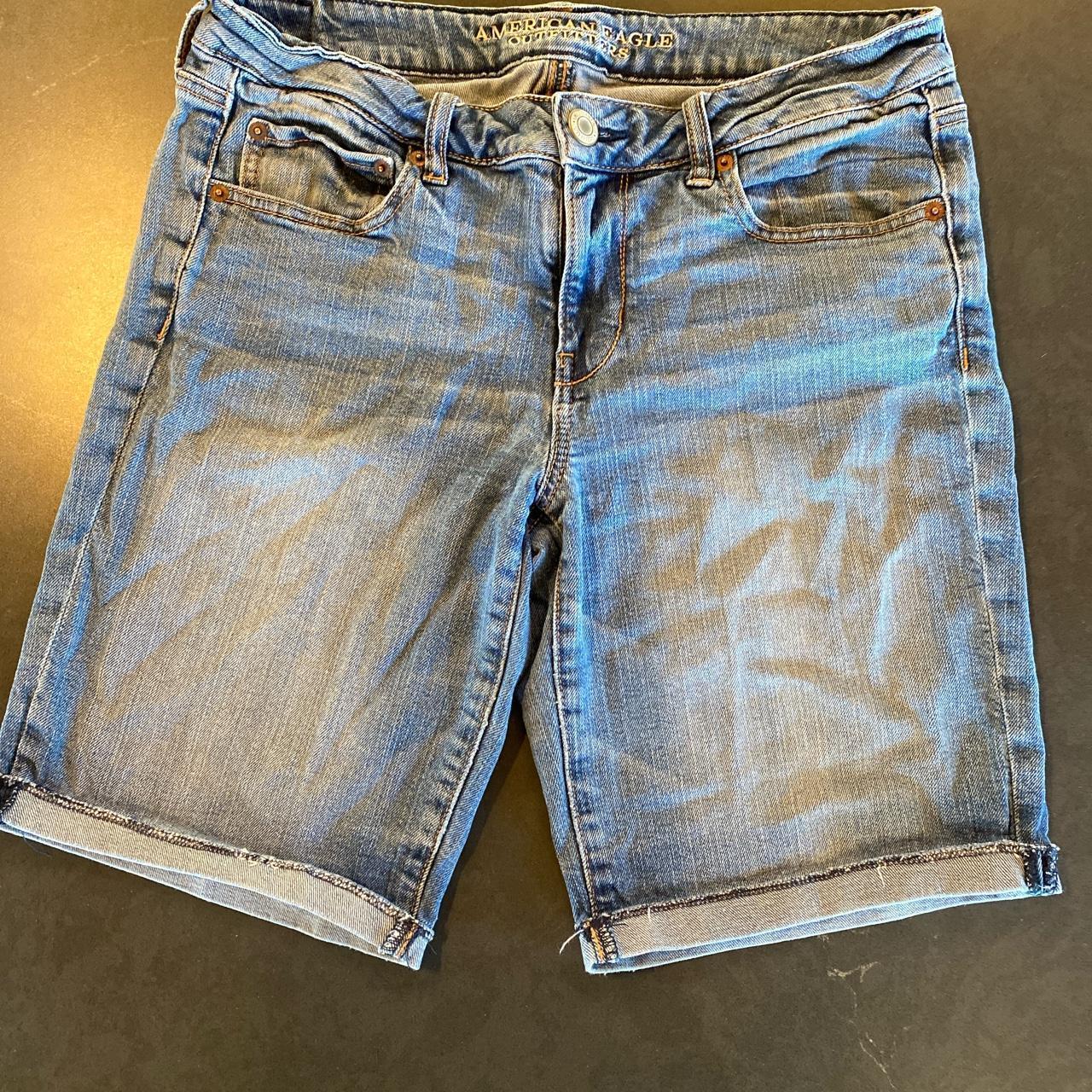 American Eagle Outfitters medium wash full rise... - Depop