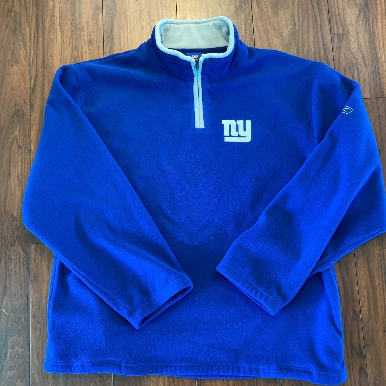 NFL New York Giants 1/4 zip fleece pullover - Depop