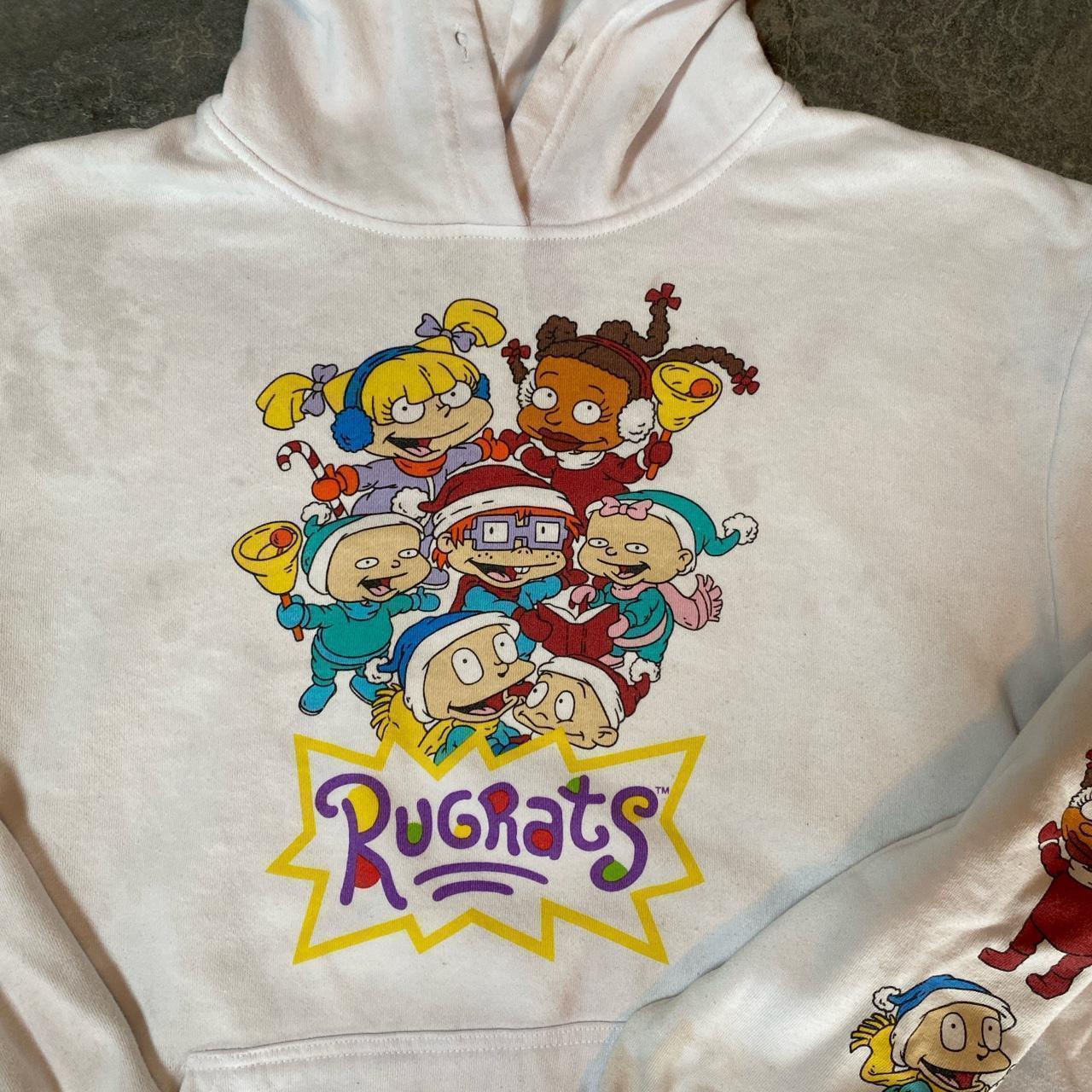 Nickelodeon Rug Rats grunge white pullover hoodie Depop