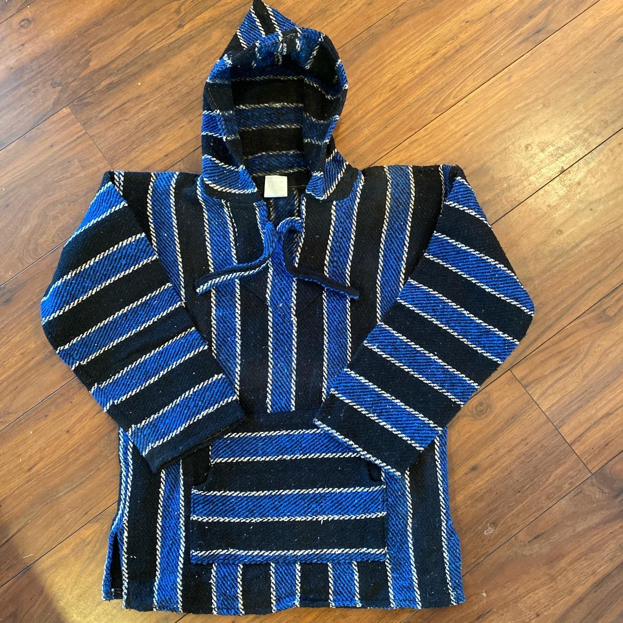 Blue and black drug rug best sale