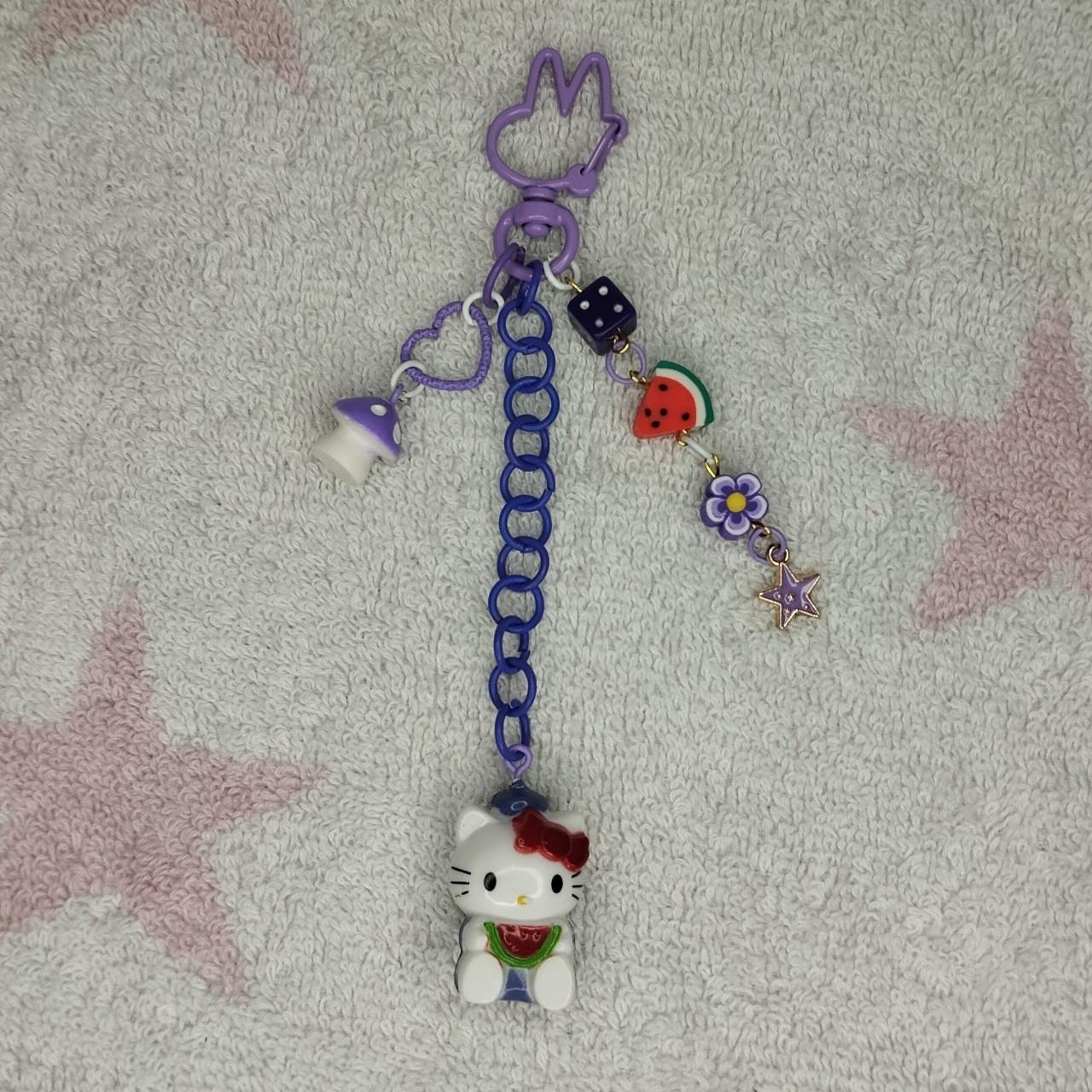 Hello Kitty Keyring Cute purple keyring with small... - Depop