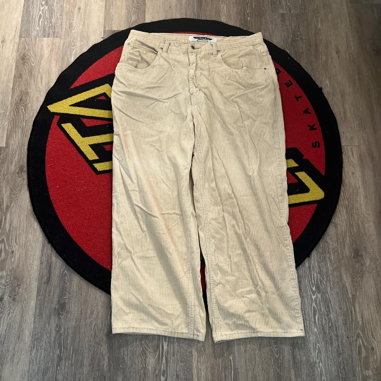 Anchor blue baggy corduroy tan 38x32 No flaws Dm... Depop