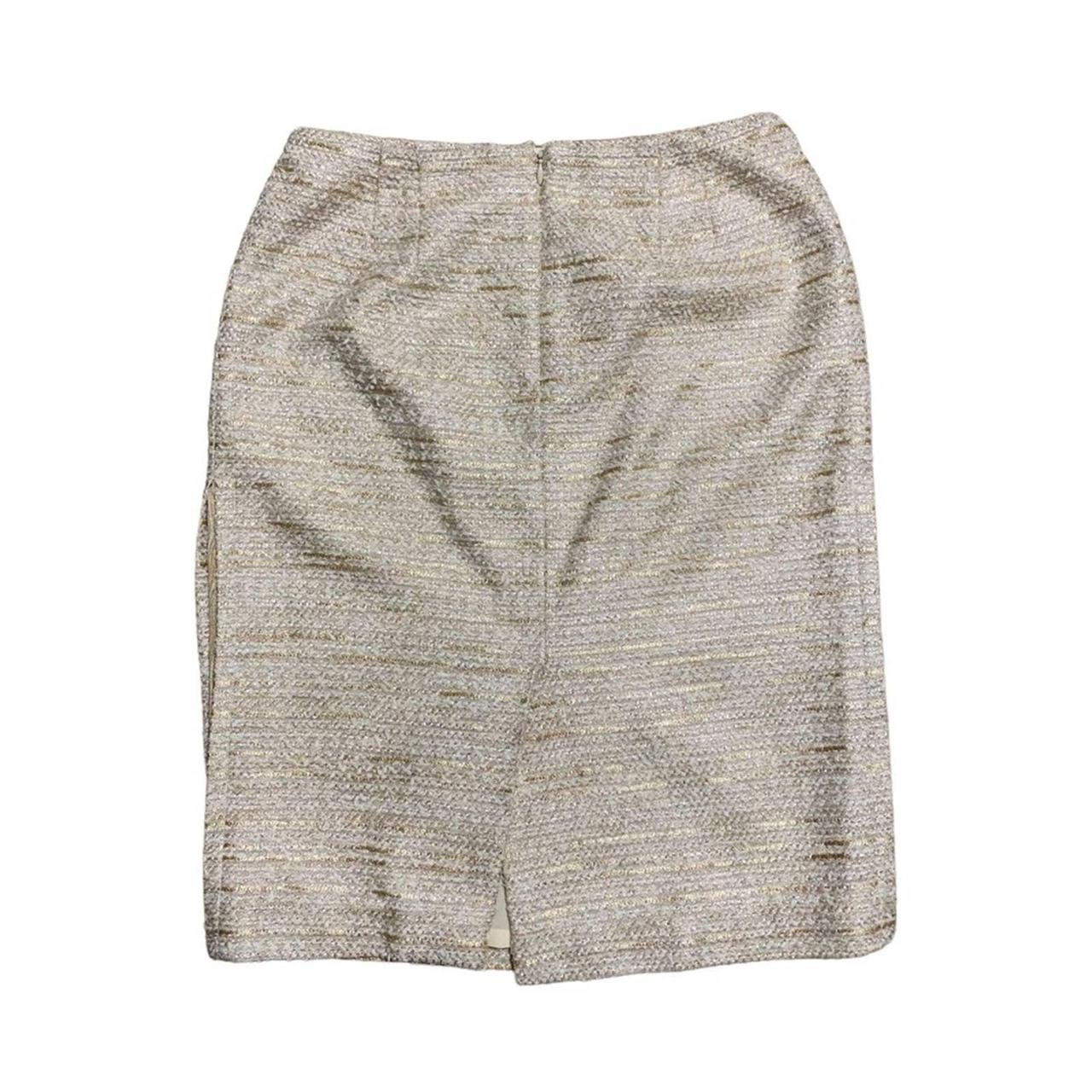 Carolina Herrera Women's Gold and Cream Skirt (3)