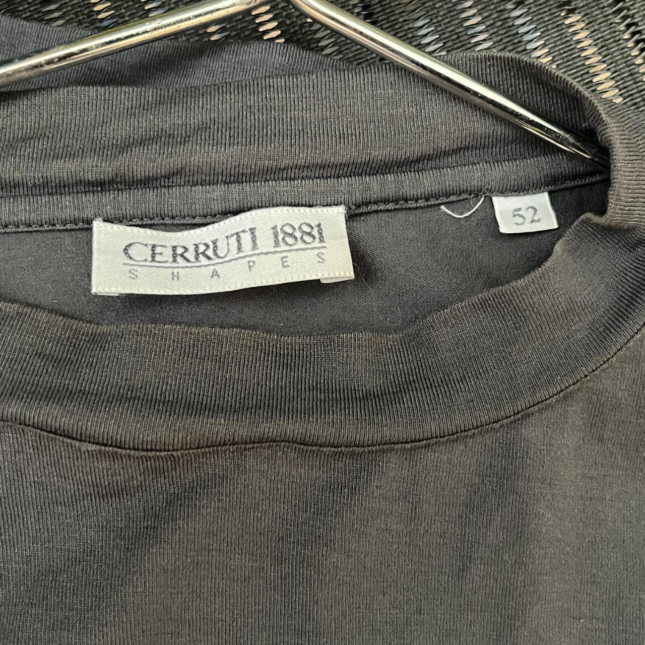 Vtg Cerruti 1881 Shapes t-shirt Dark grey/faded... - Depop