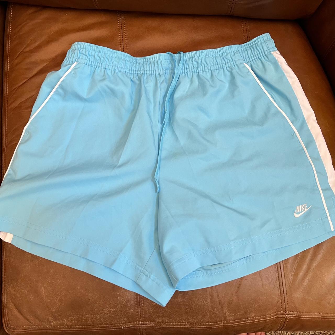 Nike Sportswear blue and white shorts Fit Dry... - Depop