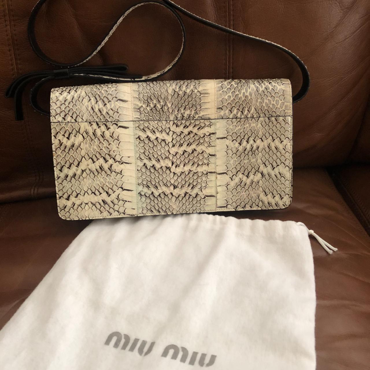 Miu miu python discount bag