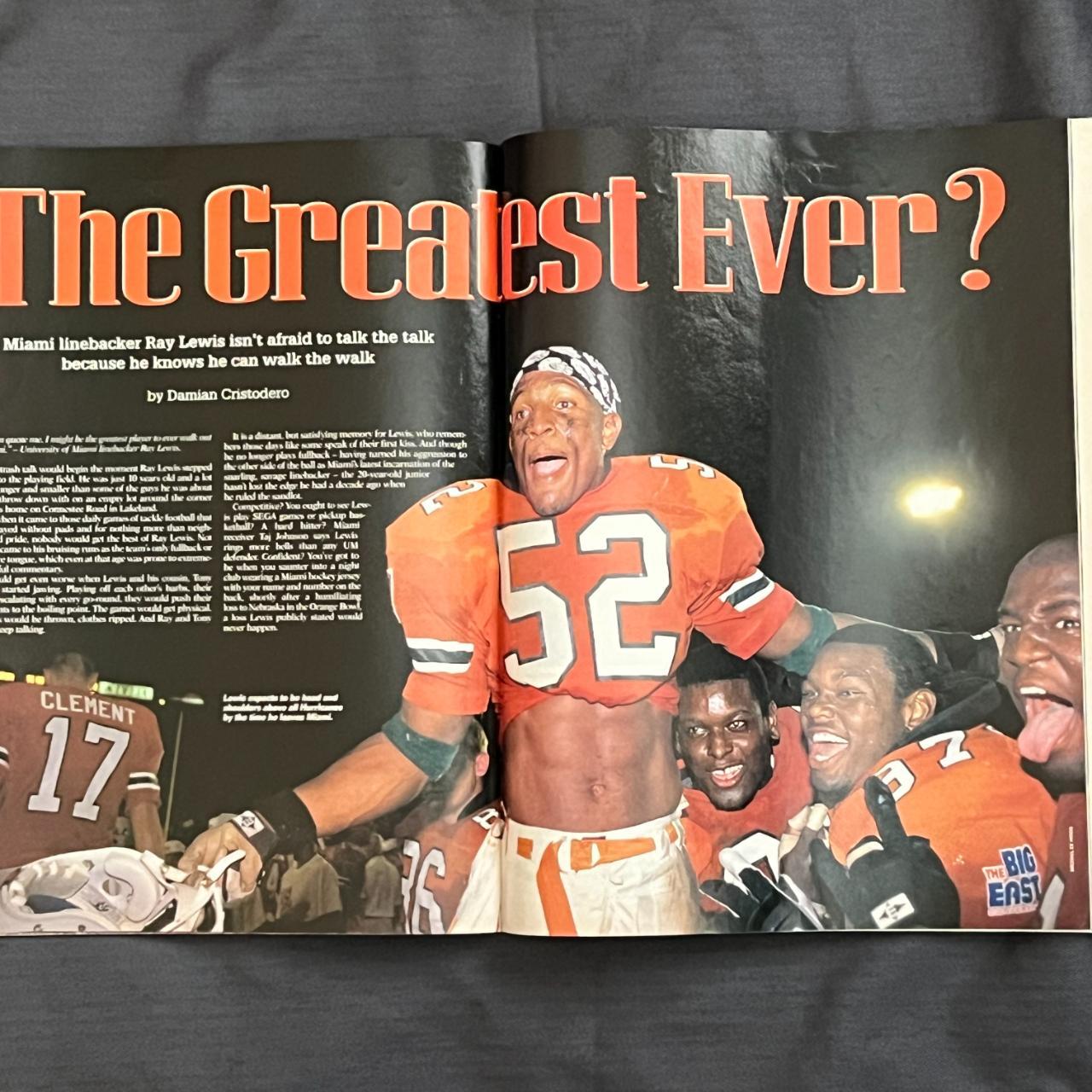 1995 Ray Lewis magazine Florida Sportsfan... Depop