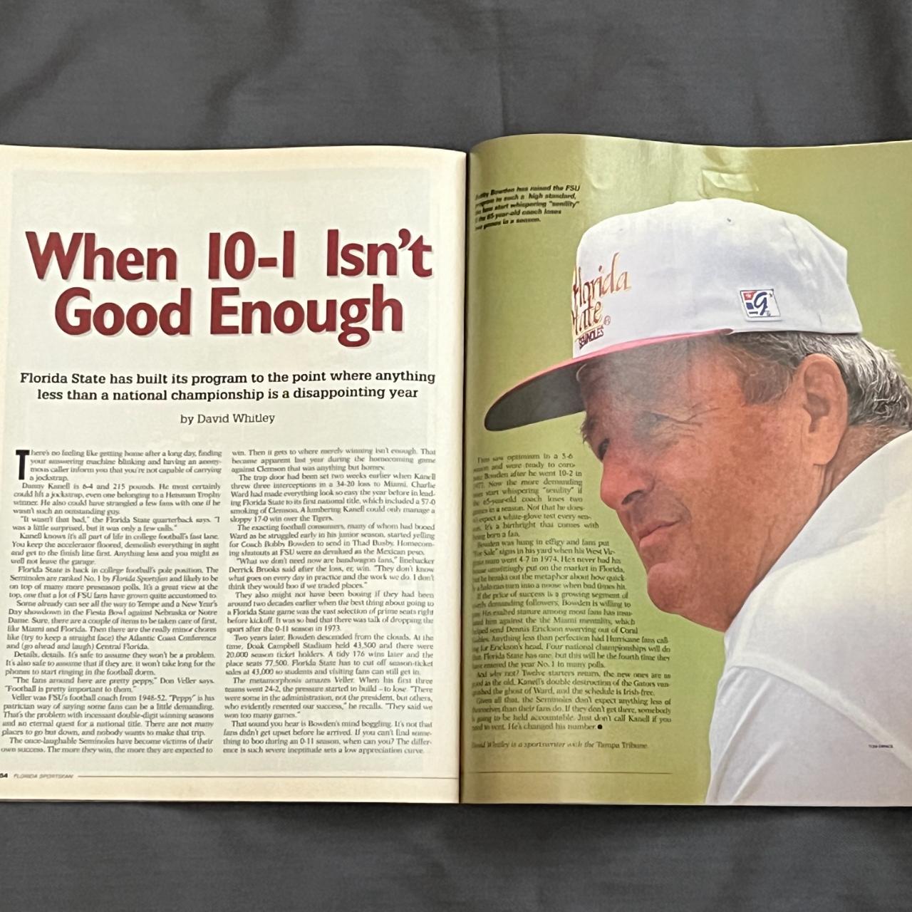 1995 Ray Lewis magazine Florida Sportsfan... Depop