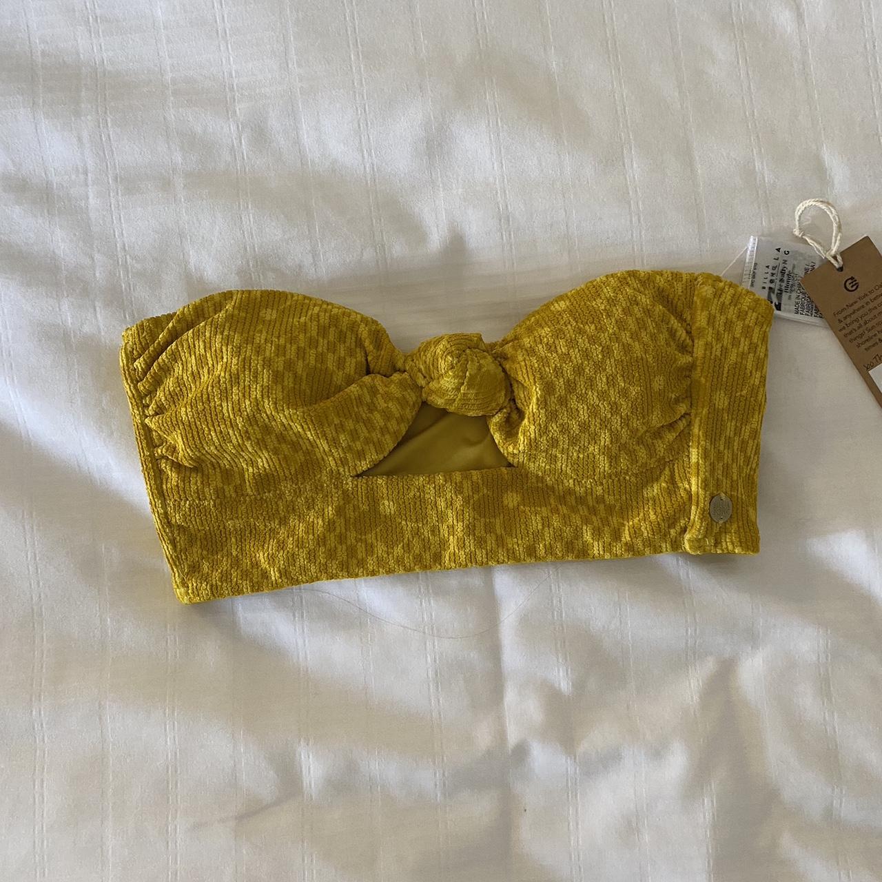 Billabong Women's Yellow Bikinisandtankinisets Depop
