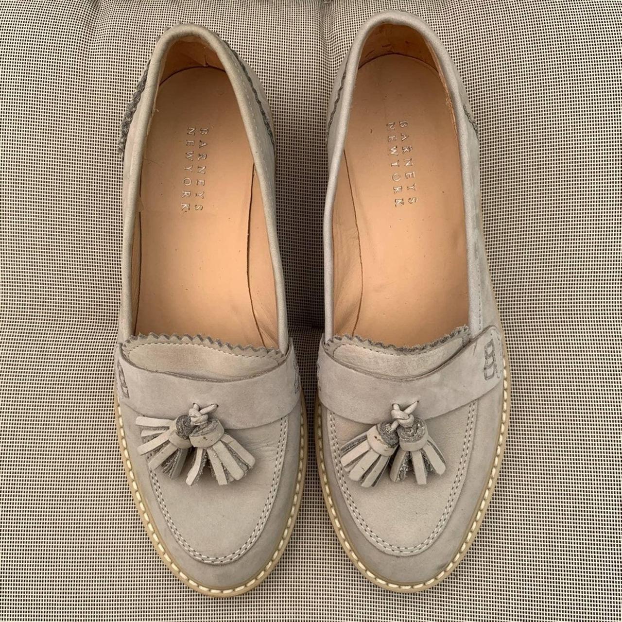 Barney's Women's Grey and Cream Loafers