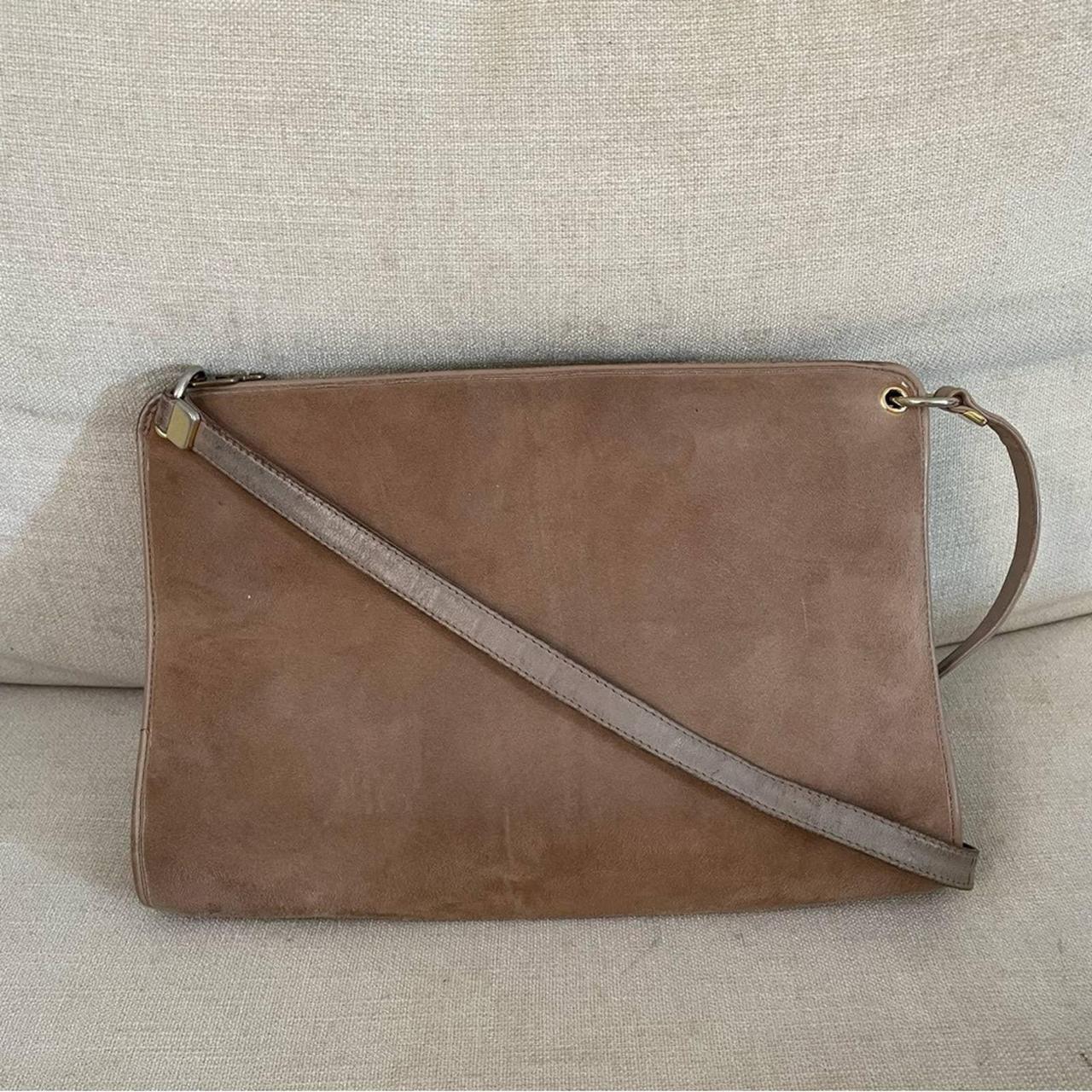 DIOR Bag. Authentic Christian Dior Vintage Tan / Brown Leather