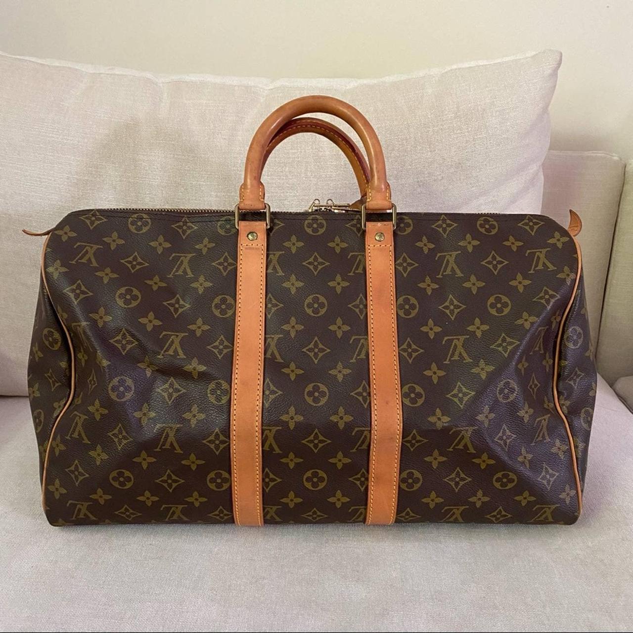 LV Louis Vuitton - Keepall 50 Large Duffle Bag - - Depop