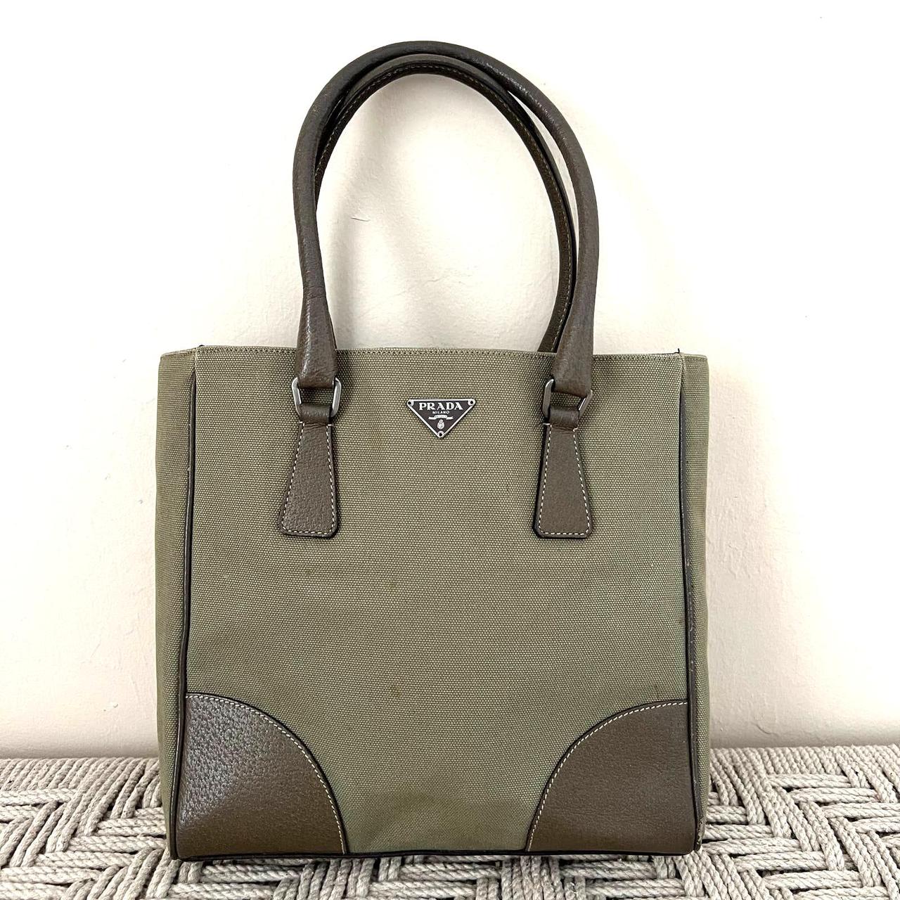 Prada olive green online bag