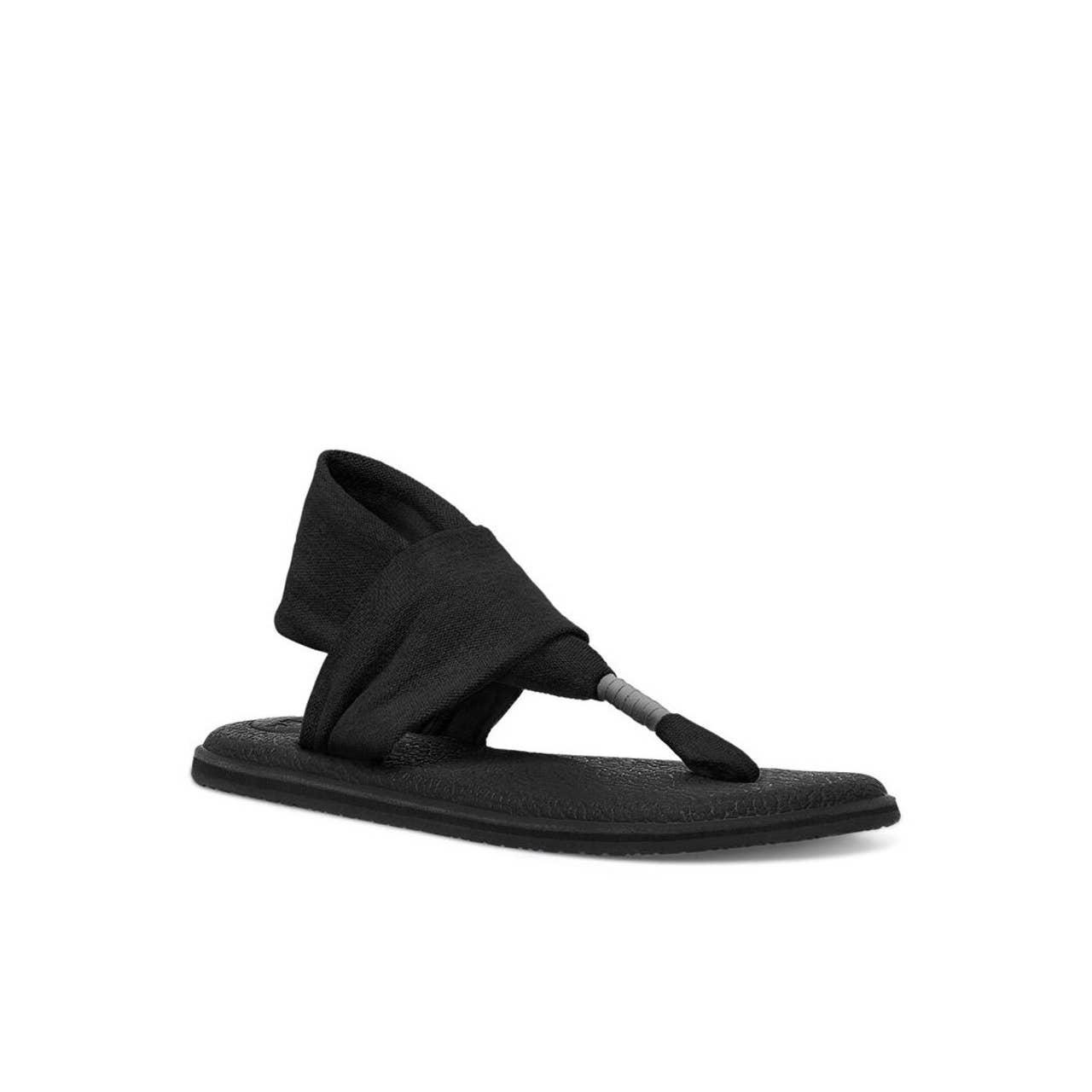 Sanuk Women's Yoga Sling 2 Sandal in Black. Size 8. - Depop
