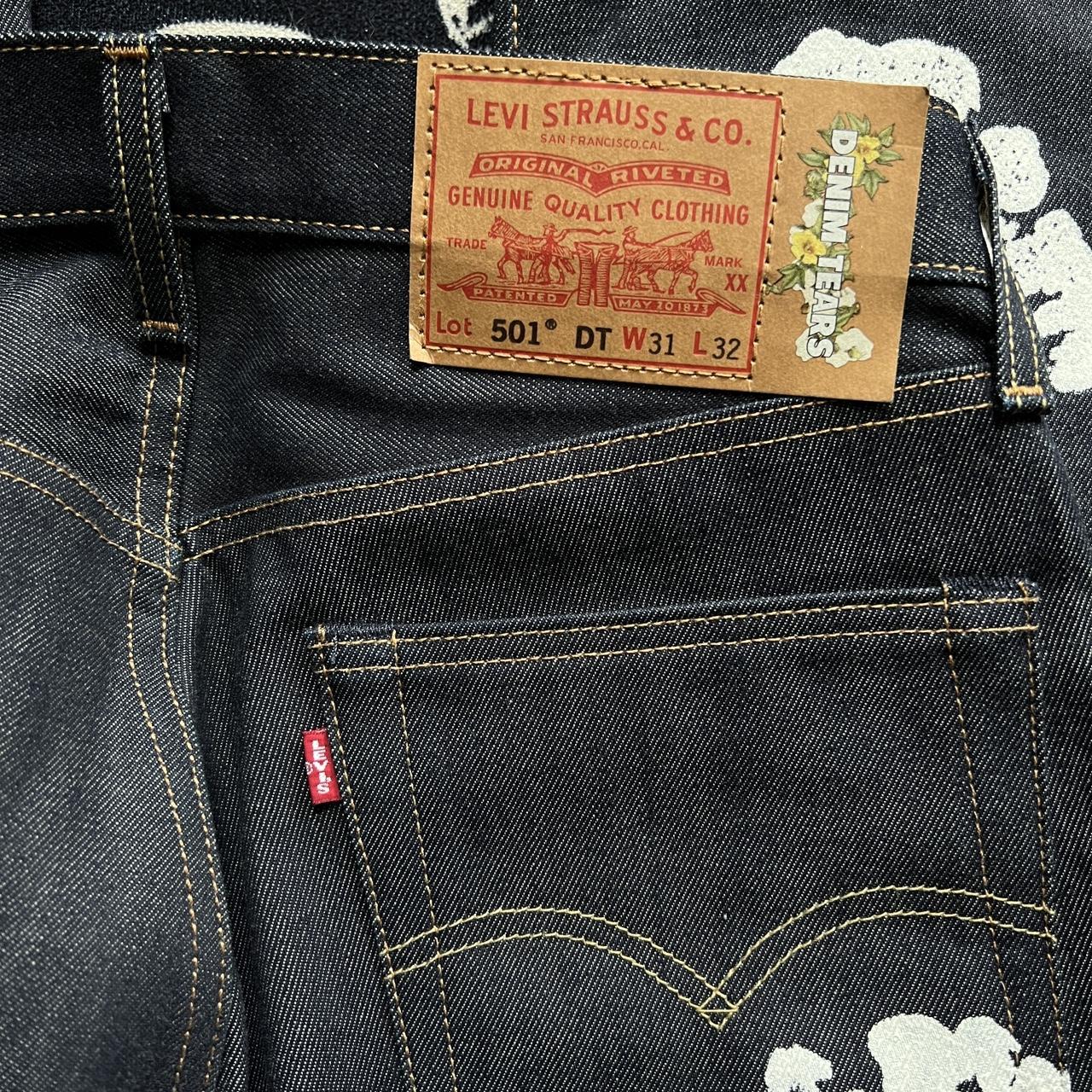 Denim Tears X Levi’s 501 SELVEDGE DENIM JEANS Sz... - Depop