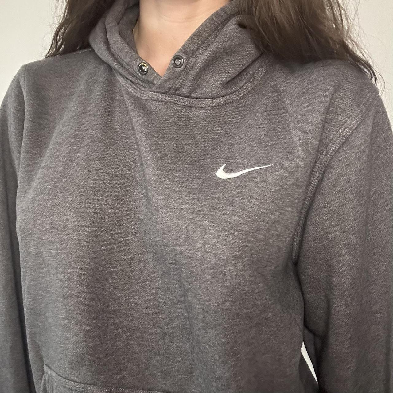 oversized grey nike hoodie