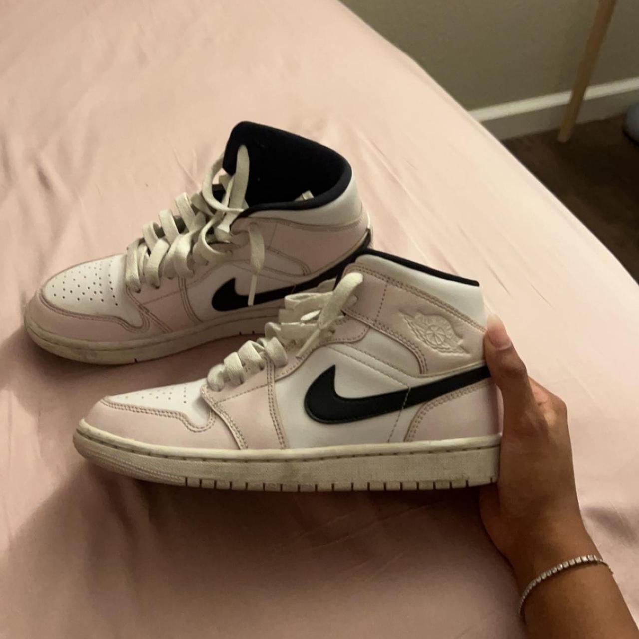 women's Air Jordan Mid 'Barely Rose' size Depop