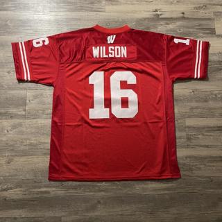 Adidas Wisconson Badgers Russell Wilson Football - Depop