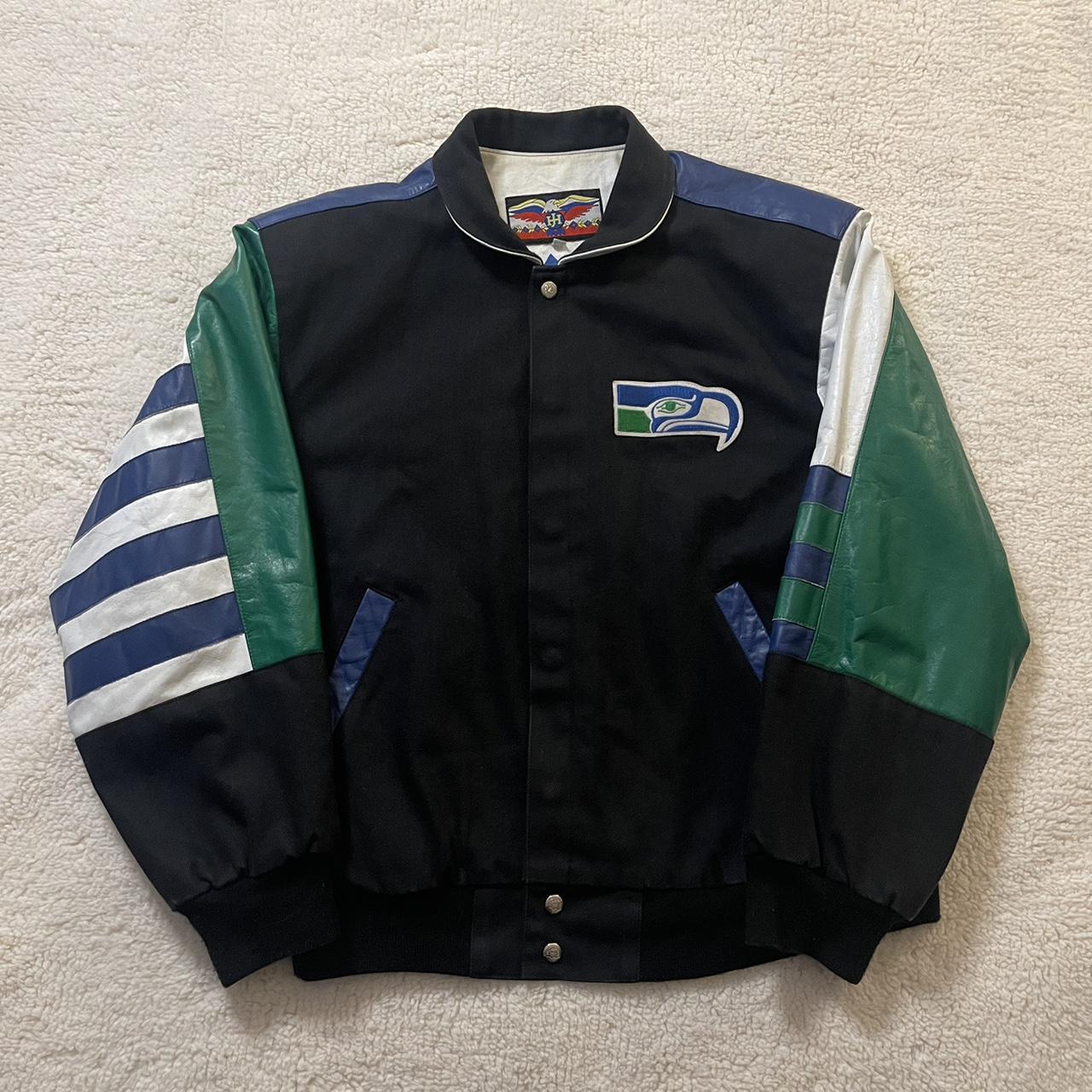 Seahawks Starter Jacket Size mens M Great - Depop