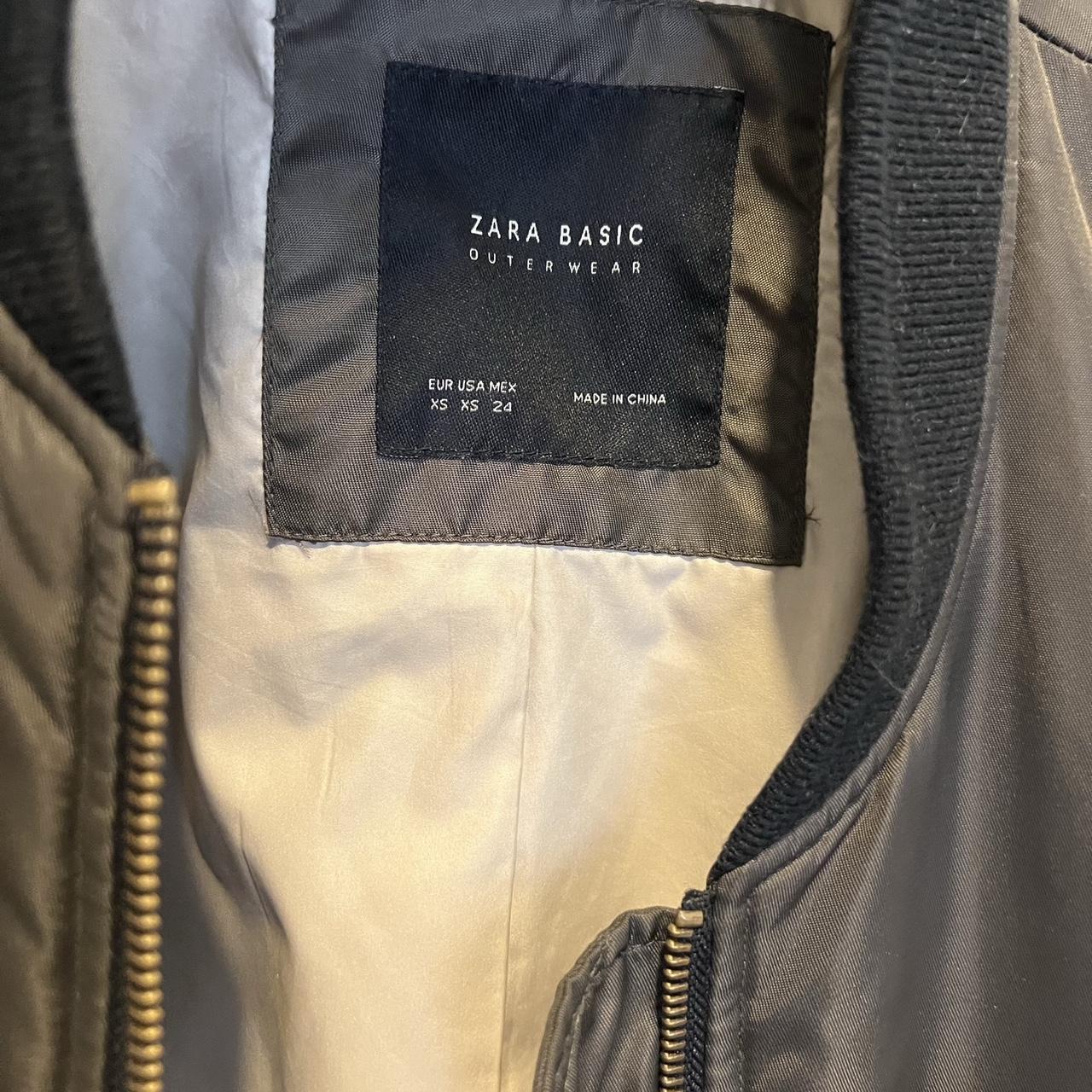 Zara oversized bomber jacket Size XS Only worn once... Depop