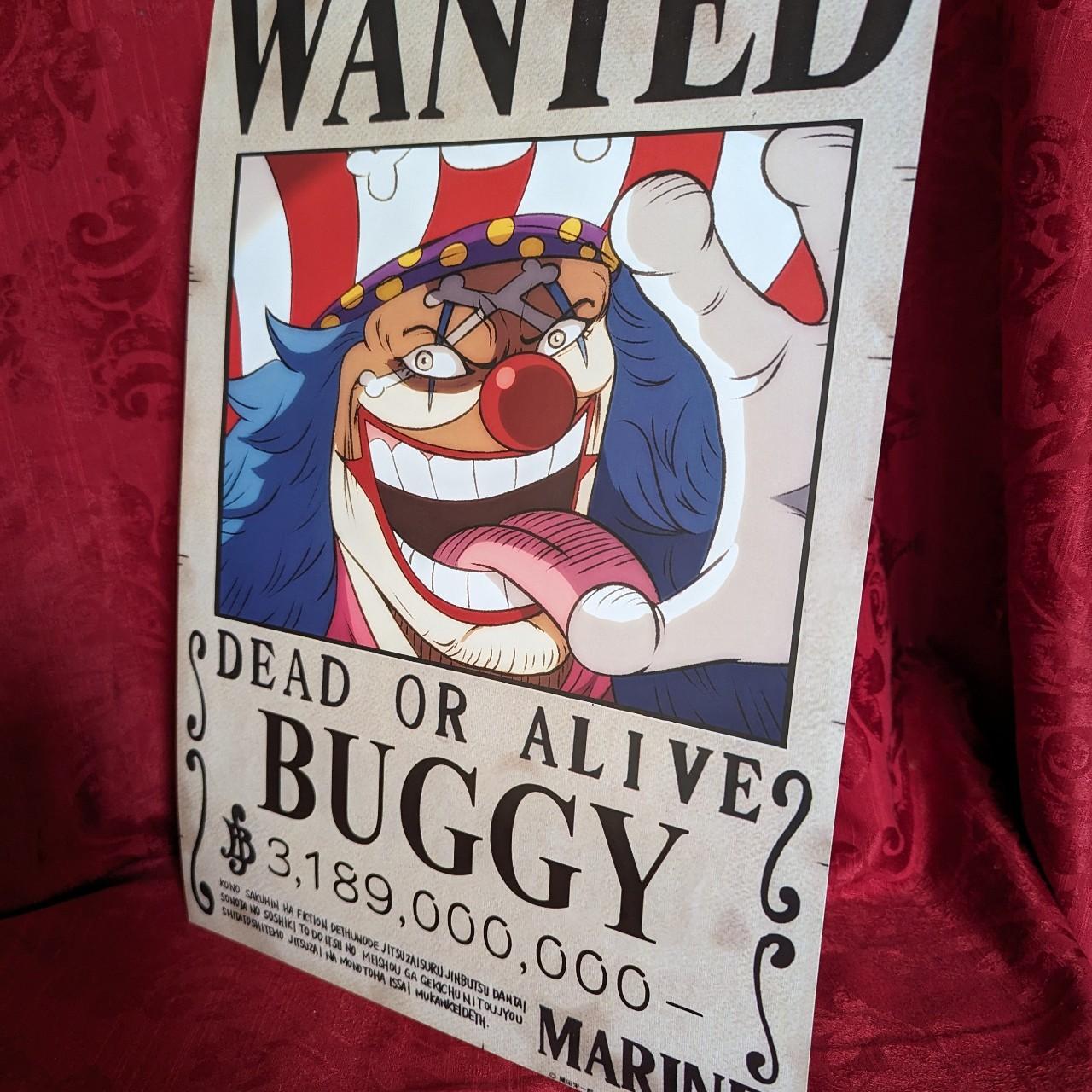 Buggy the clown one piece poster wanted Poster by Anime One Piece