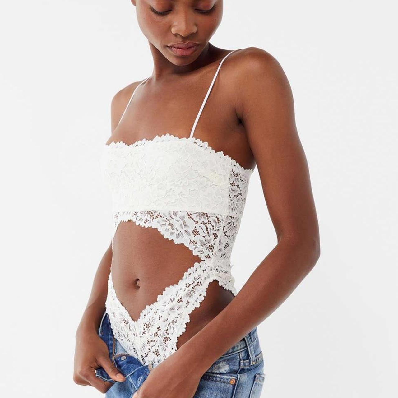 Out From Under Magnolia Lace Cutout Bodysuit