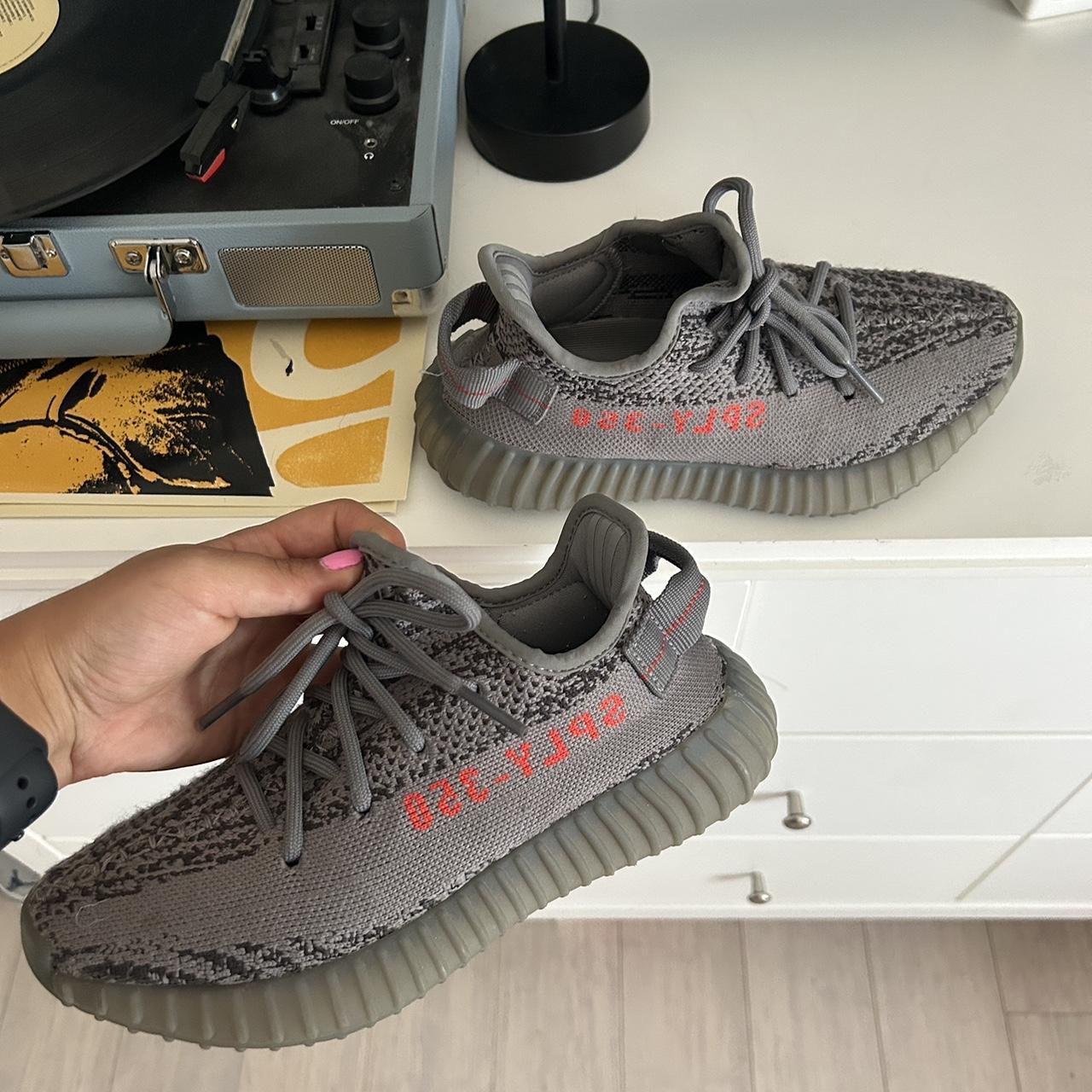 Yeezy boost 350 v2 grey hot sale bold orange