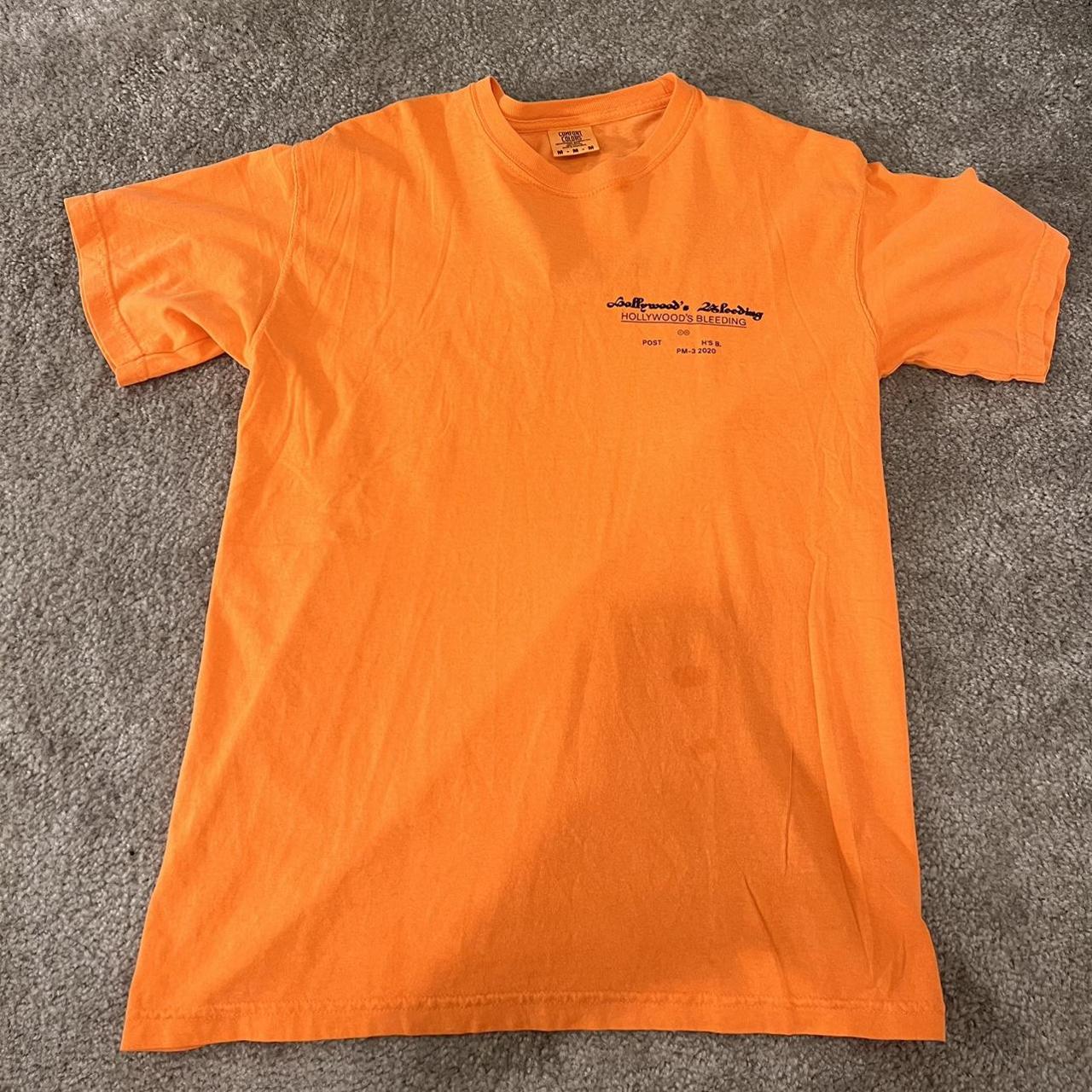 Men's Orange and Black T-shirt | Depop