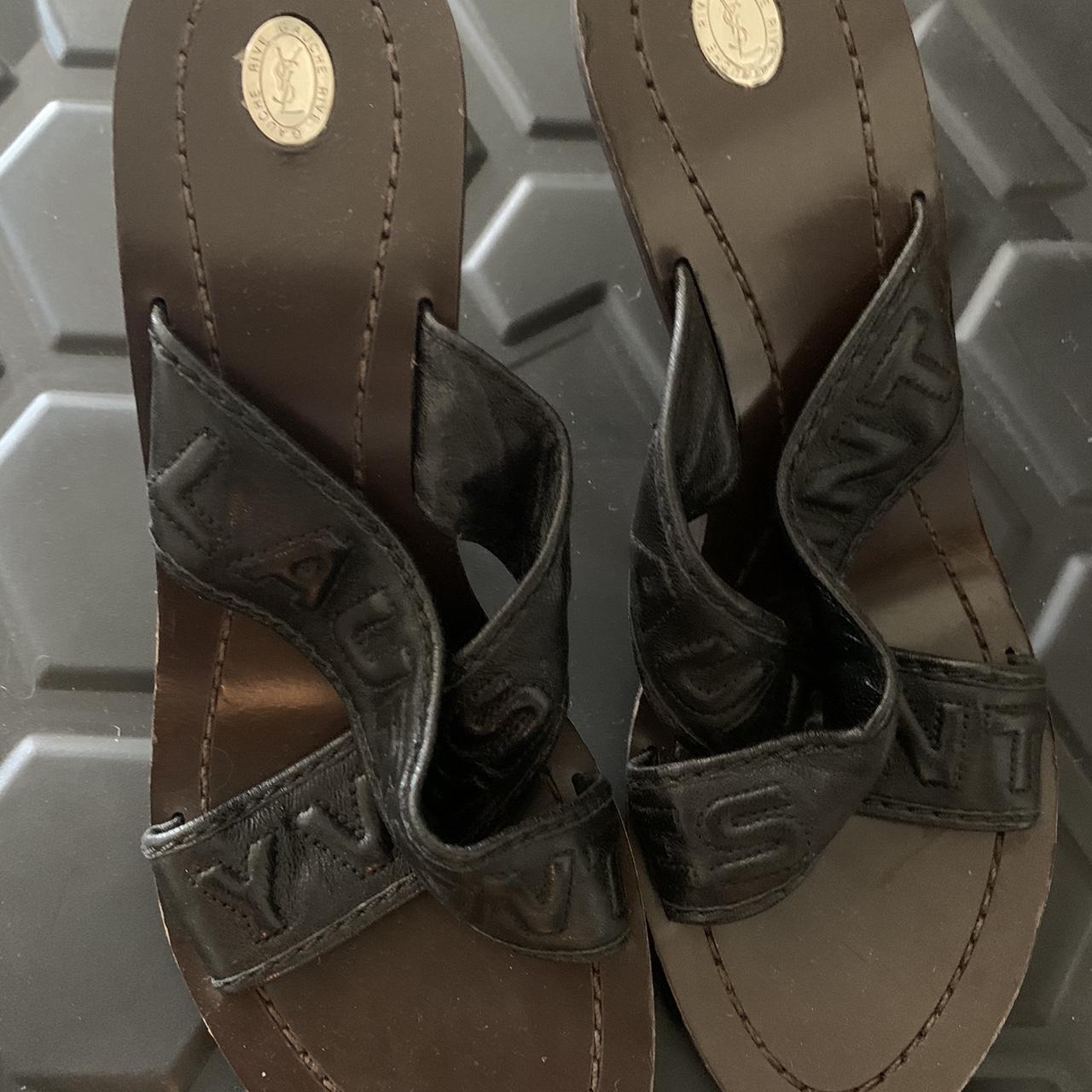 Vintage Yves Saint Laurent kitten heels #YSL... - Depop