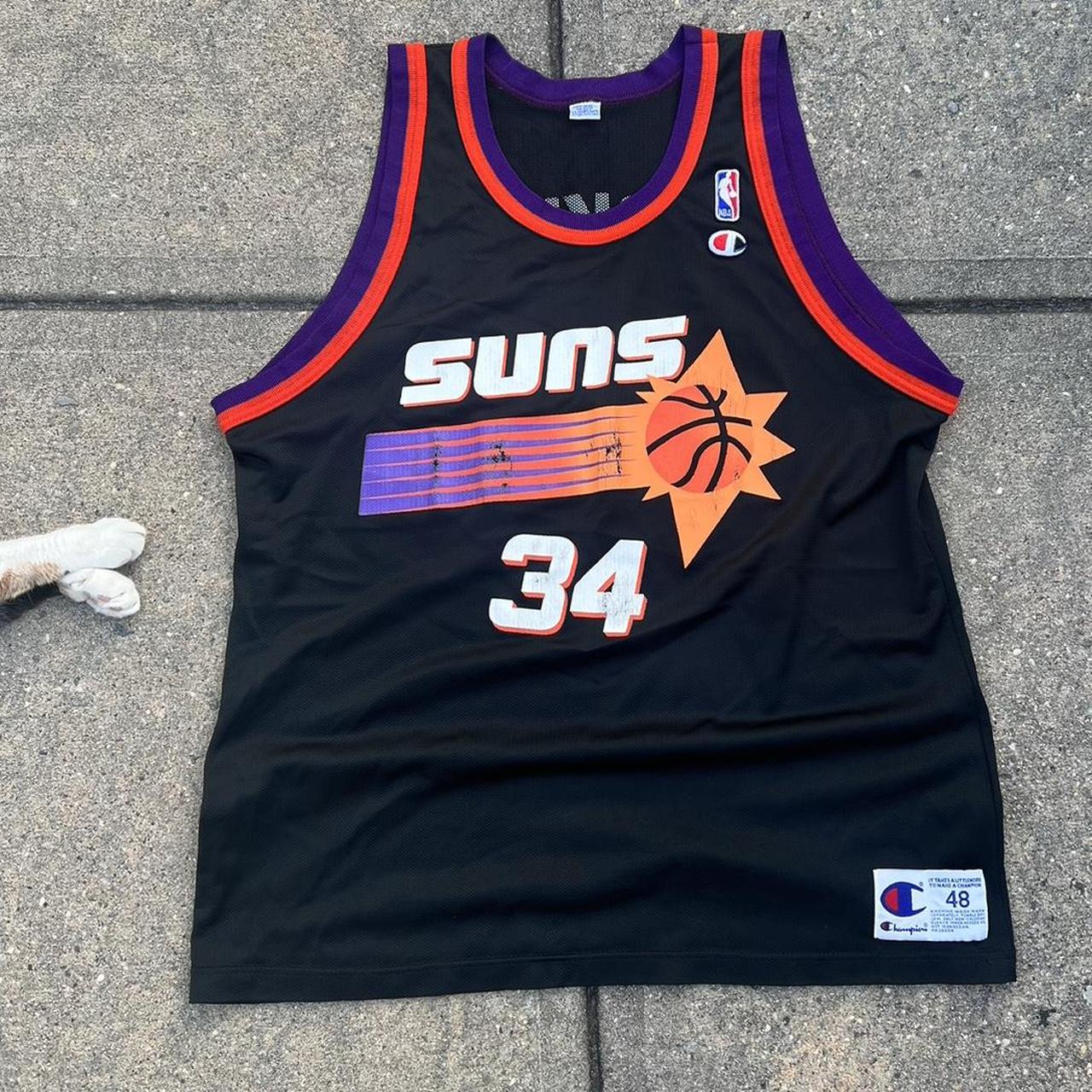 Champion, Shirts, Vintage Champion Phoenix Suns Nba Charles Barkley 34  Mesh Jersey Size 44