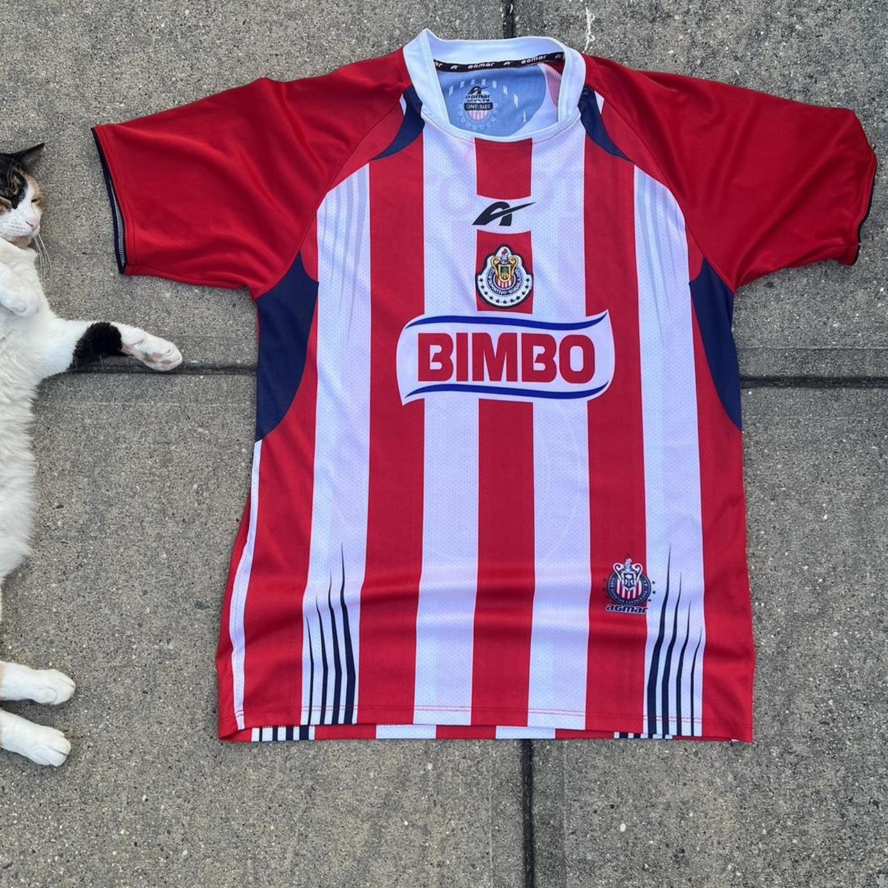 Bimbo Soccer Jersey Mens Small Deportivo Guadalajara Chivas Toyota Red