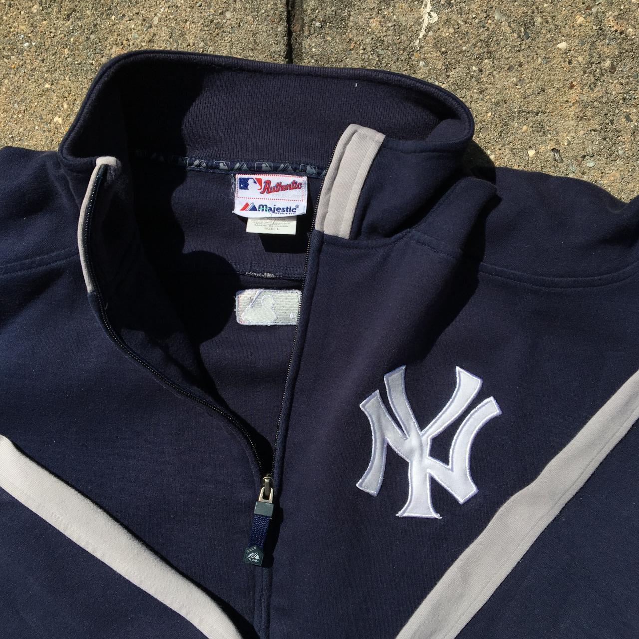 VINTAGE Y2K MLB NEW YORK YANKEES POLO SHIRT Size: - Depop