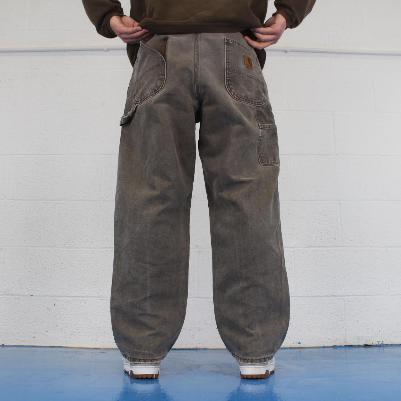 Carhartt carpenter jeans Loose baggy heavy canvas... Depop