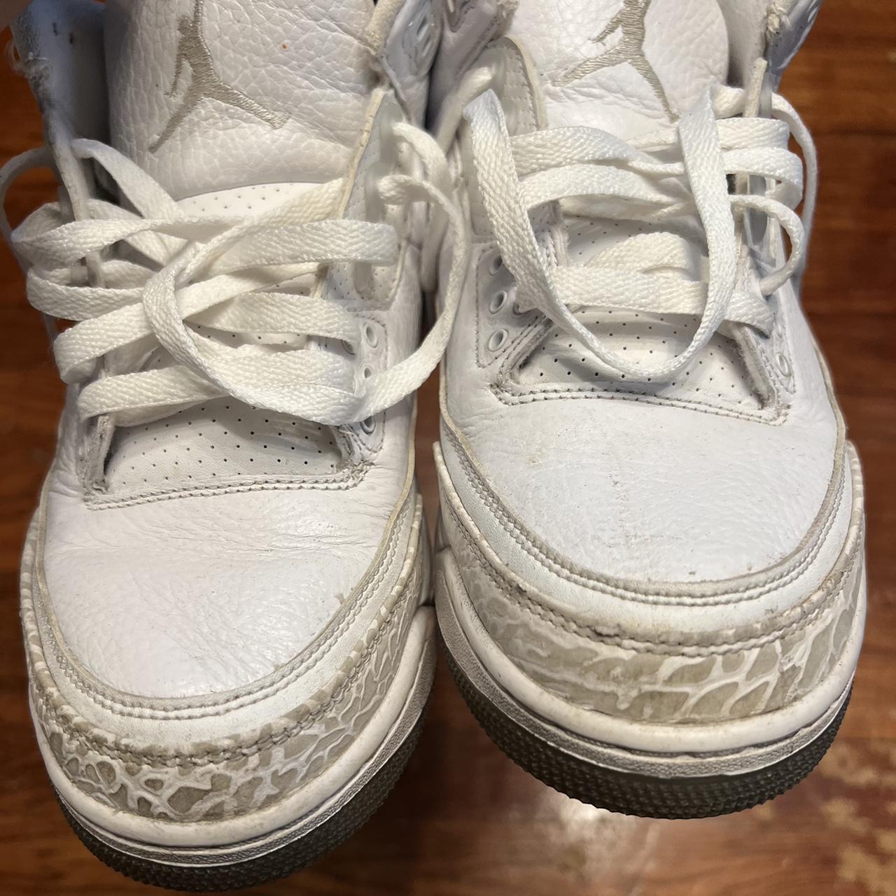 triple white jordan 3s