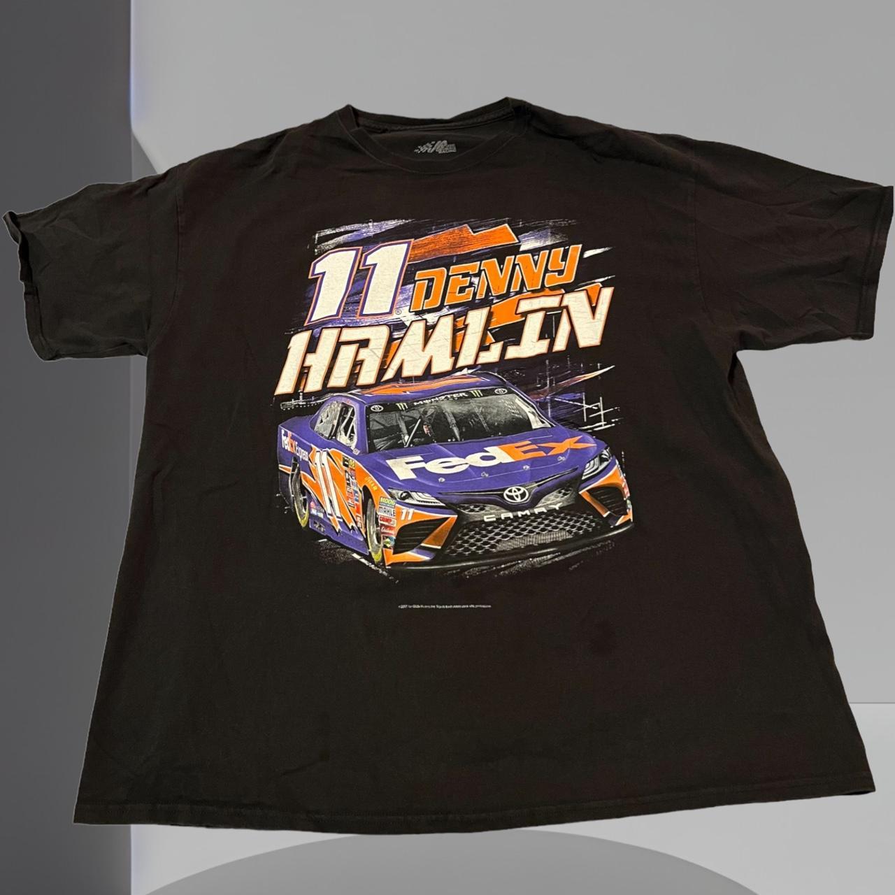 Denny Hamlin AOP nascar tee on chase tag SIZE Depop