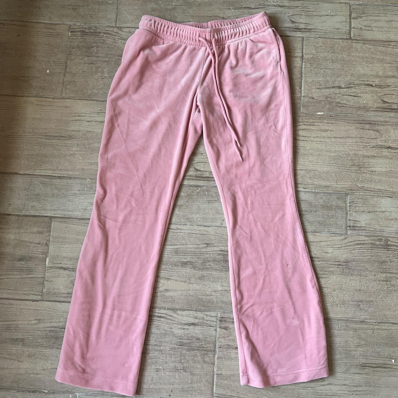 Perfect Y2k pink low rise velour pants they’re... - Depop