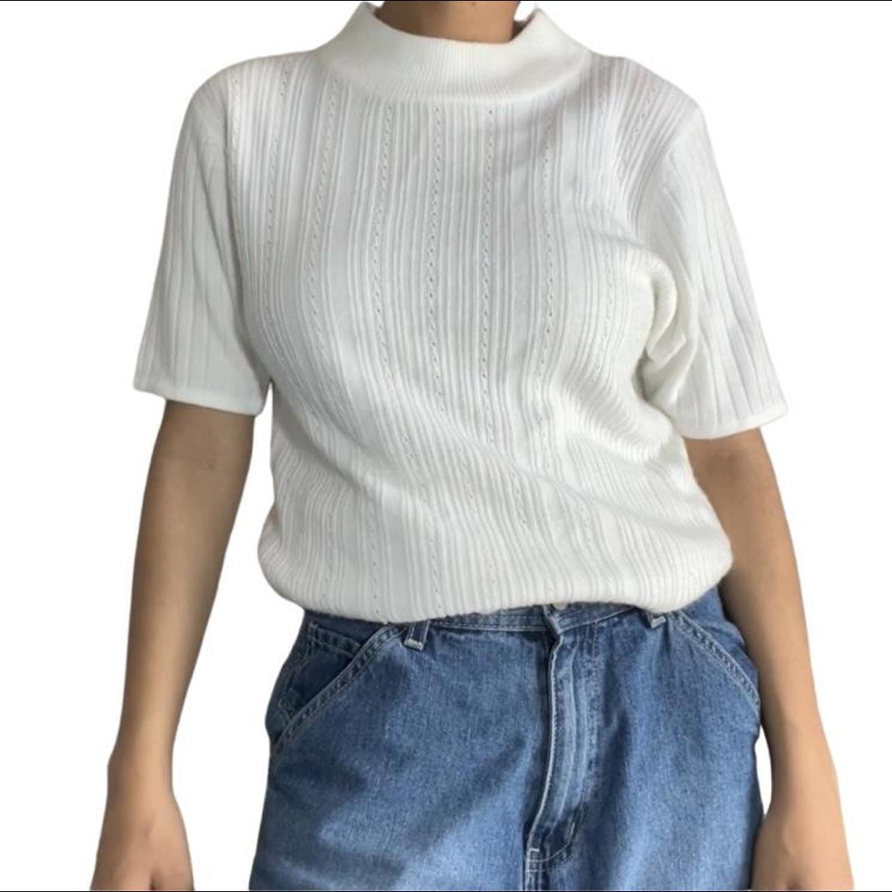 Dion Lee Women's White and Cream Jumper (4)