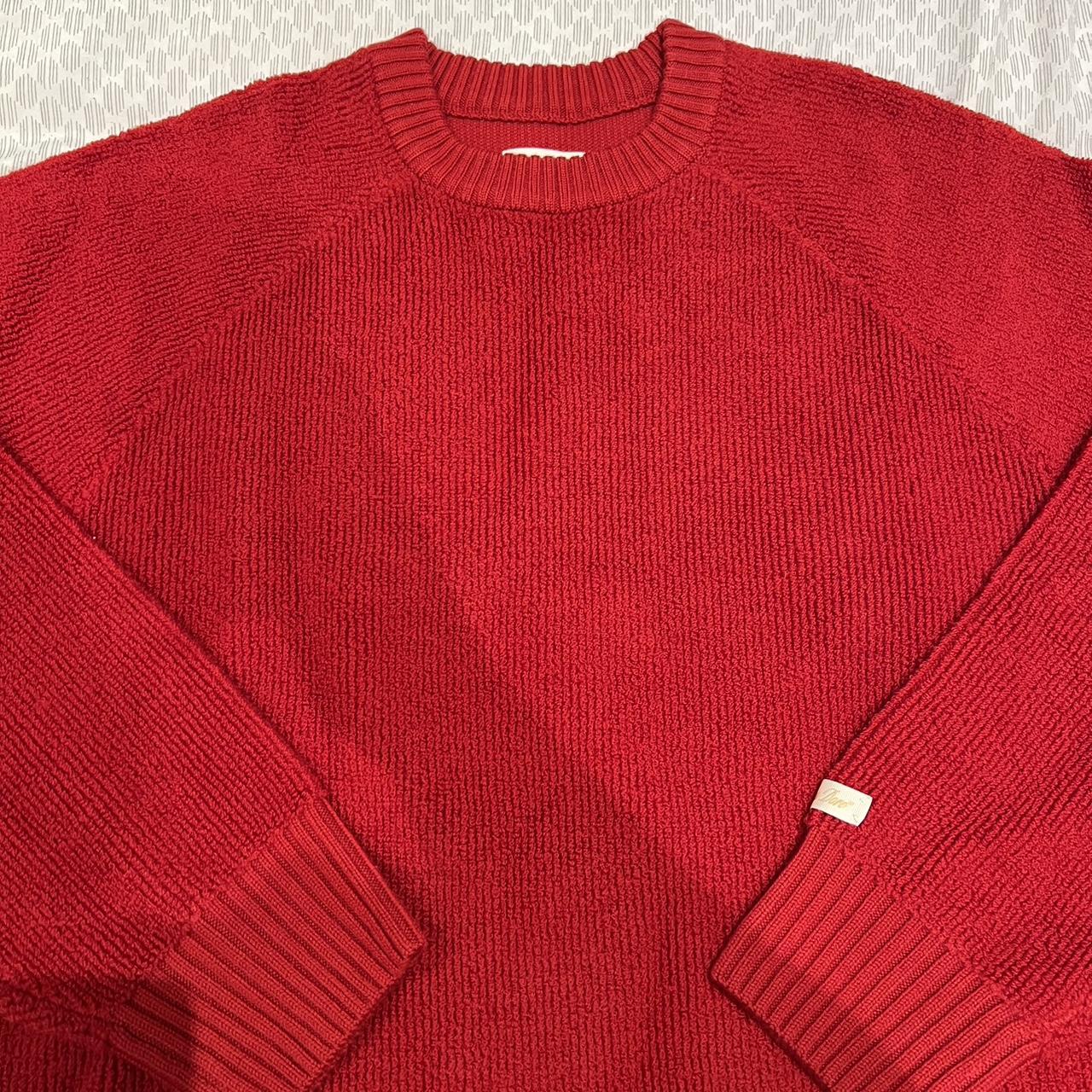 Aime Leon Dore Merino Wool Sweater FW21 Red Only... - Depop